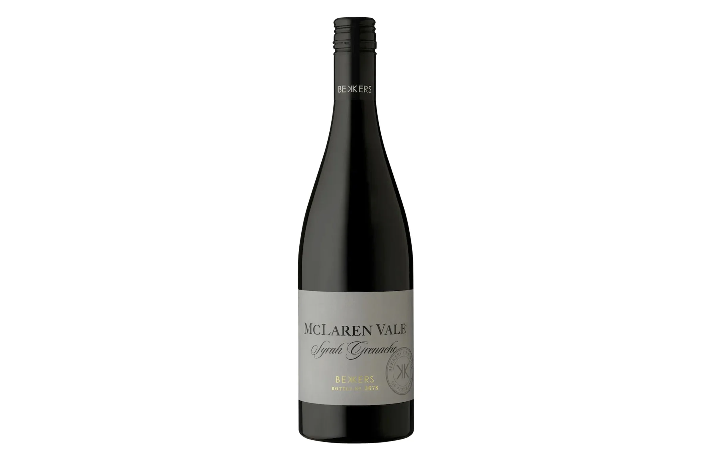 Bottle of Bekkers McLaren Vale Syrah Grenache 2024.