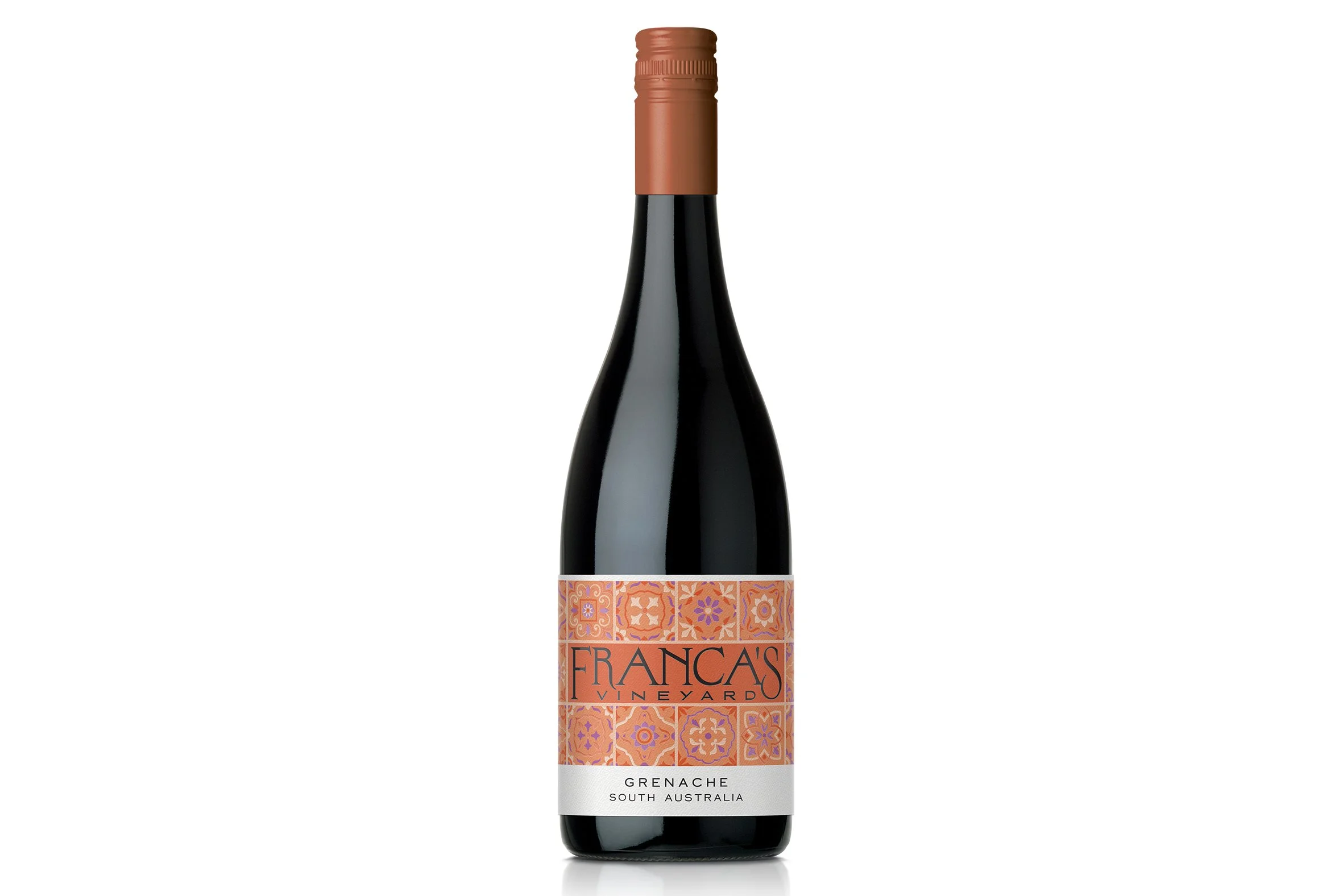 Bottle of Franca’s Vineyard Grenache 2025.