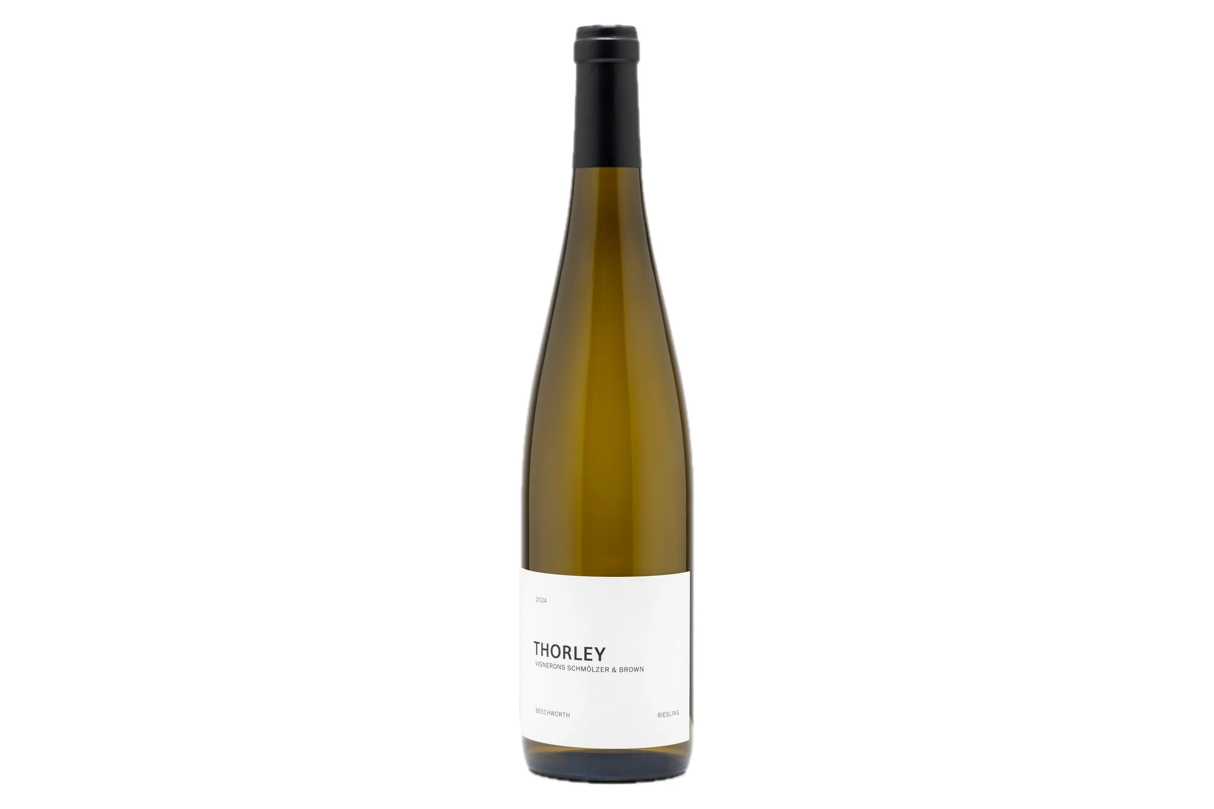 Bottle of Vignerons Schmölzer & Brown Thorley Riesling 2024.