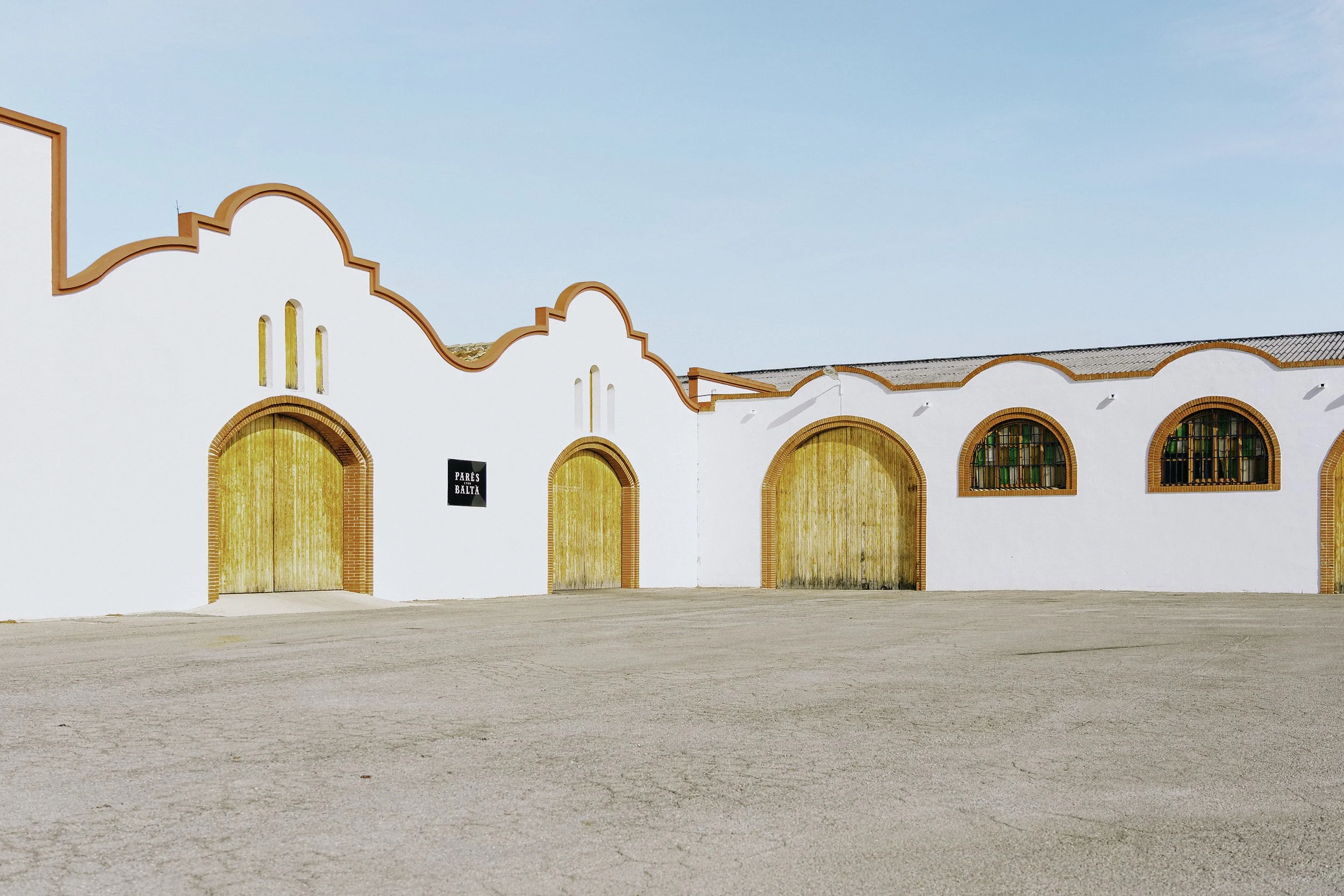 Pares Balta cellars, Cava, Spain, Penedes 2025, outside on a sunny day.