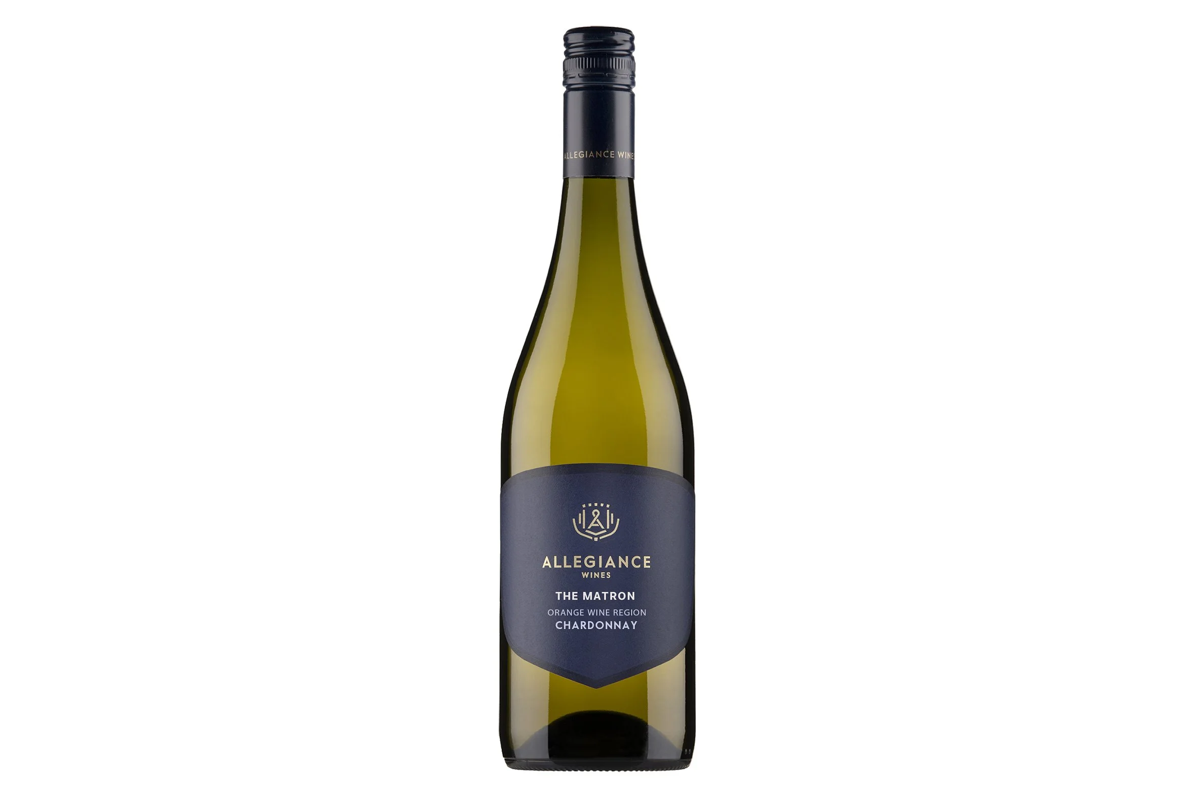 Bottle of Allegiance Wines The Matron Orange Chardonnay 2026.
