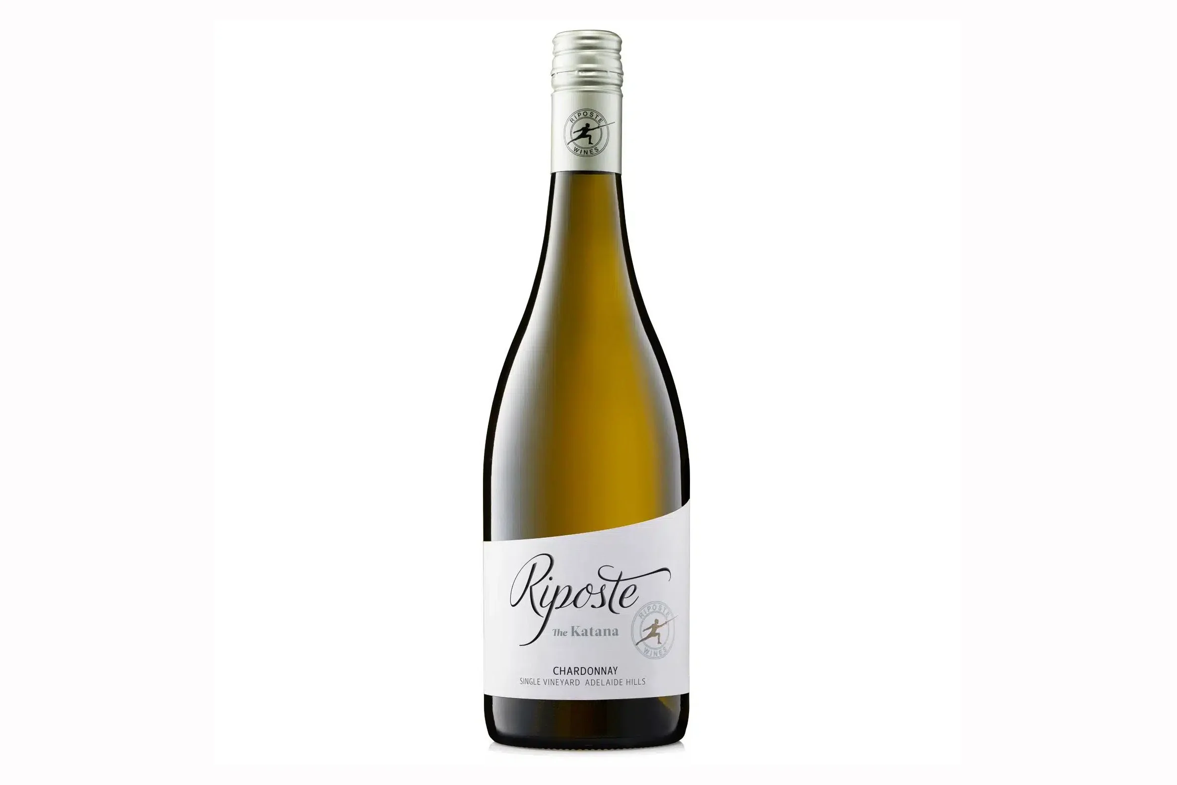 Bottle of Riposte The Katana Chardonnay 2025.
