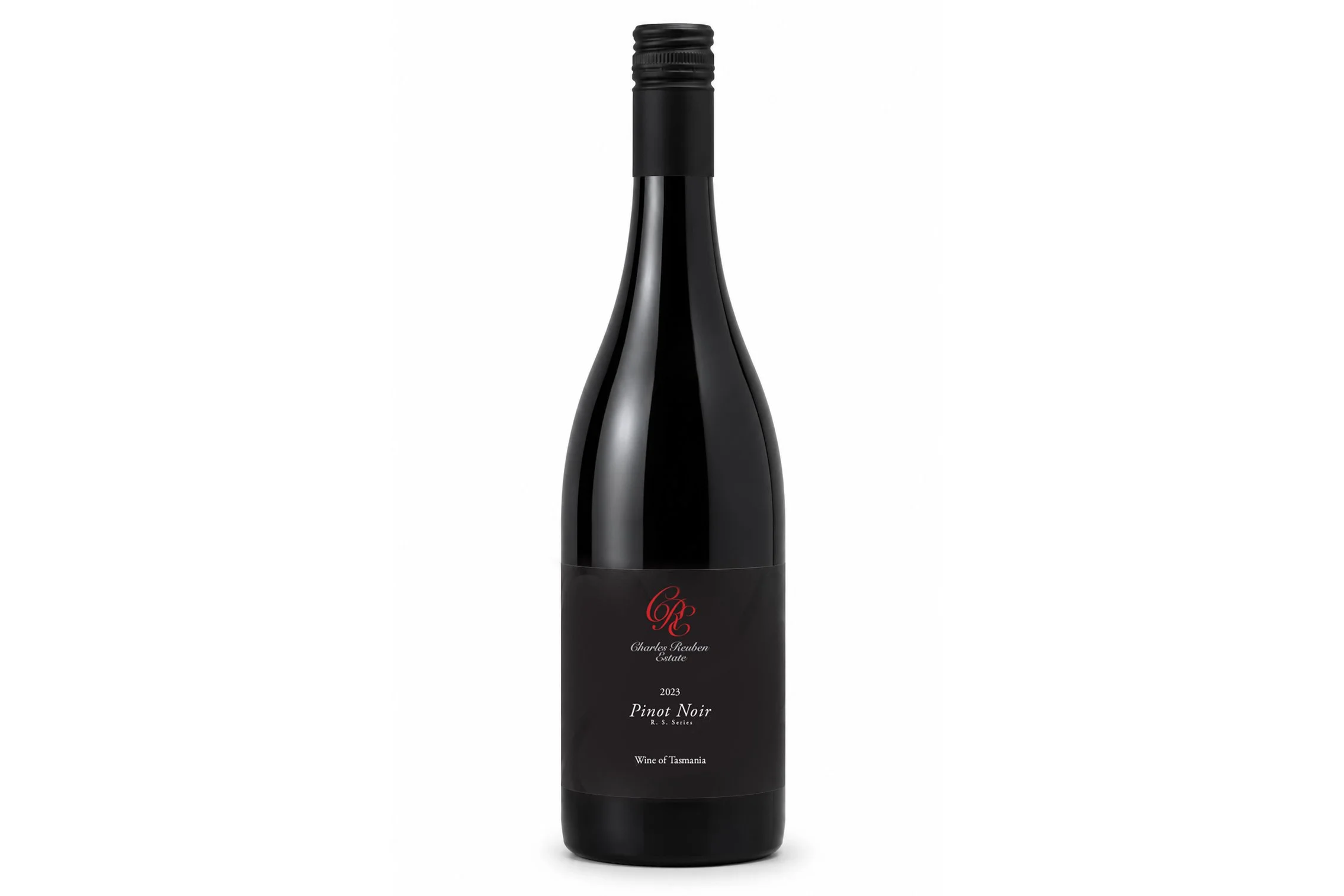 Bottle of Charles Reuben Estate R.S. Series Pinot Noir 2023.