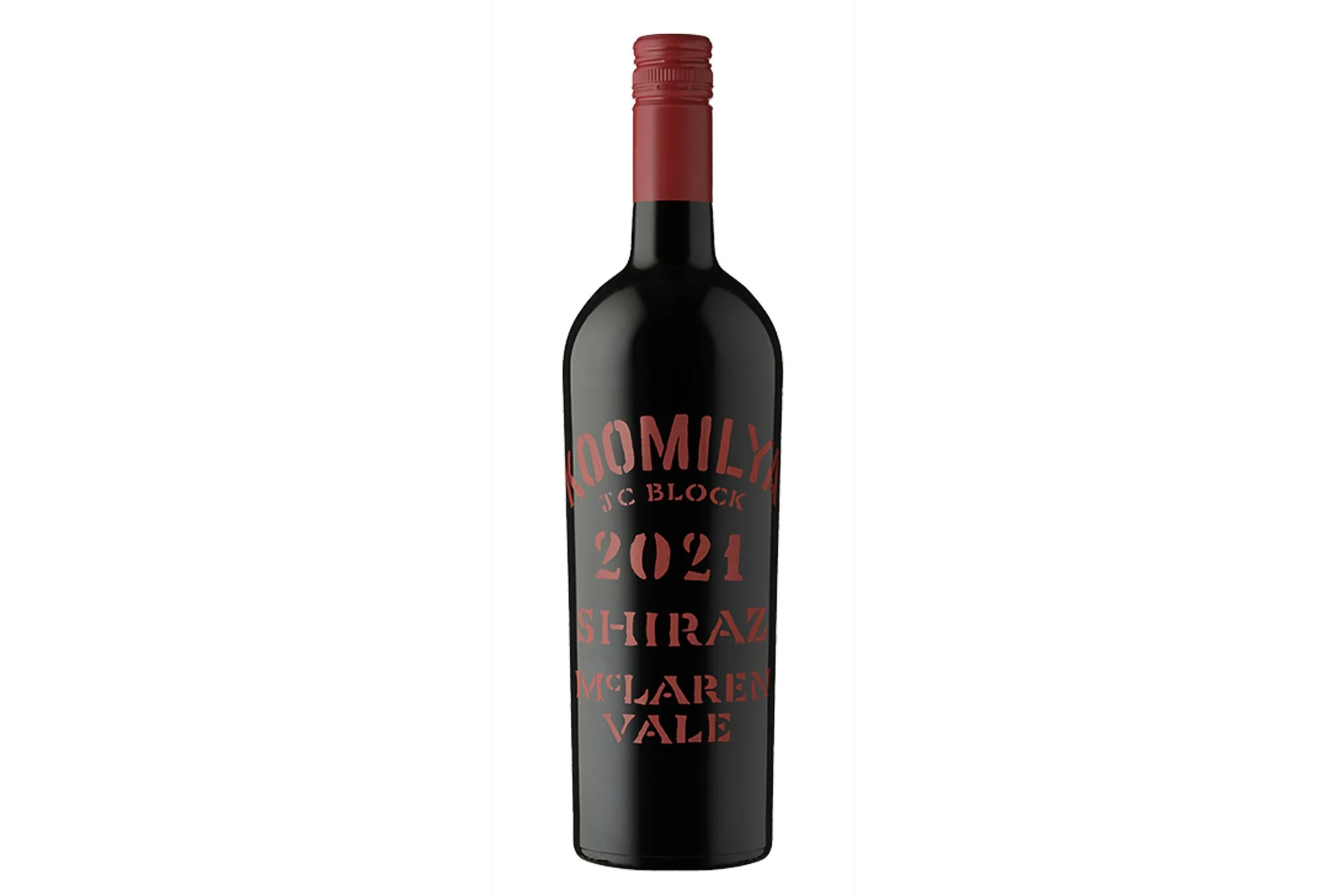 Bottle of Koomilya JC Block Shiraz 2021.