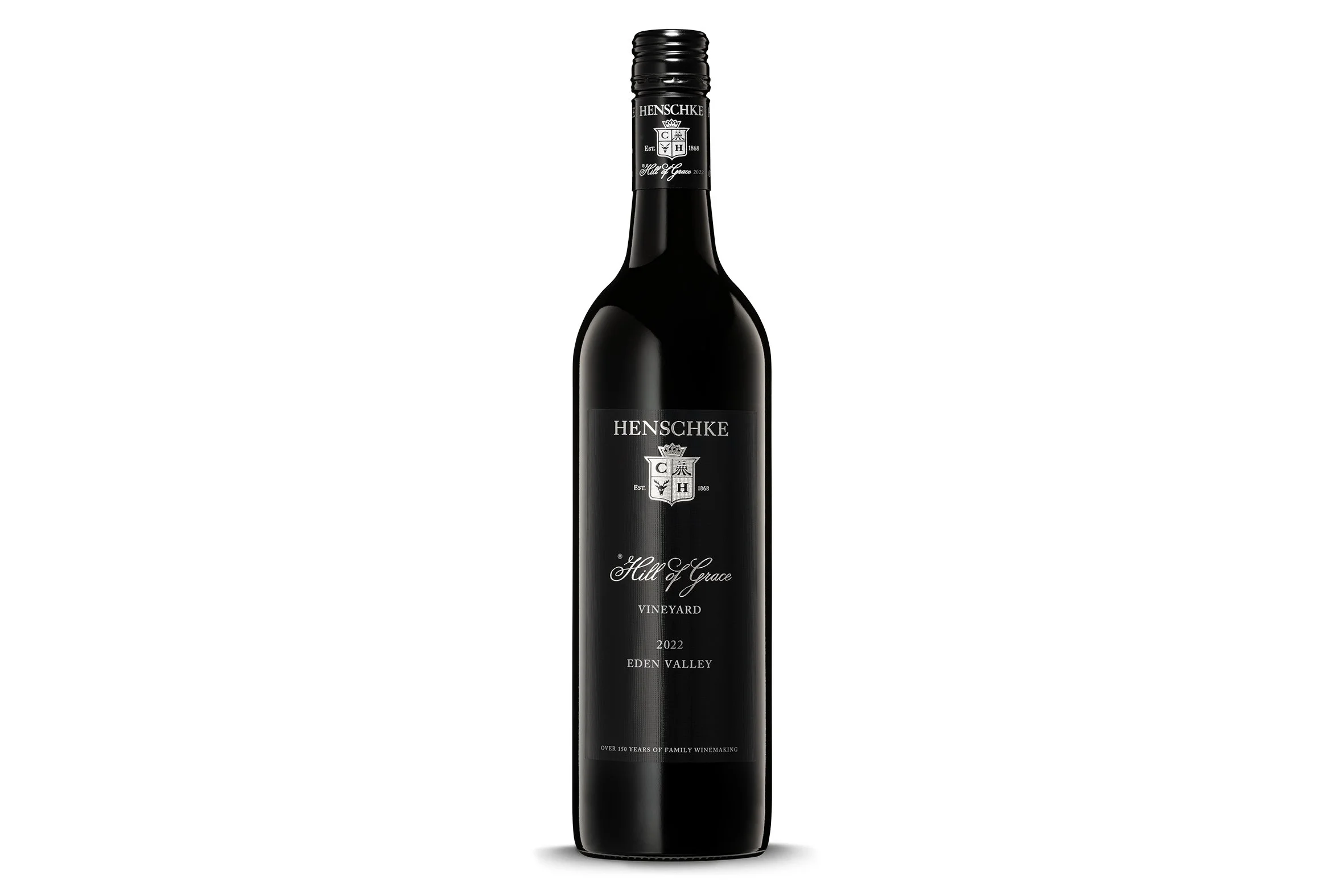 Bottle of Henschke Hill of Grace Shiraz 2022.