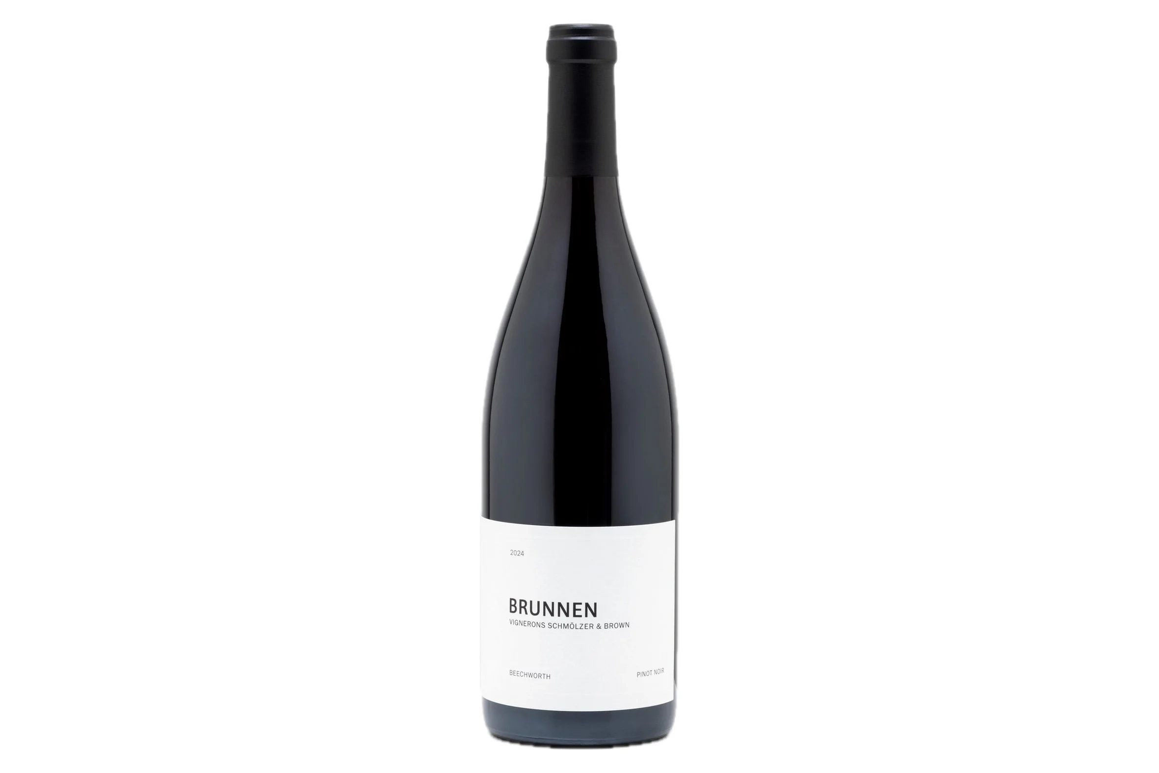 Bottle of Vignerons Schmölzer & Brown Brunnen Pinot Noir 2024.