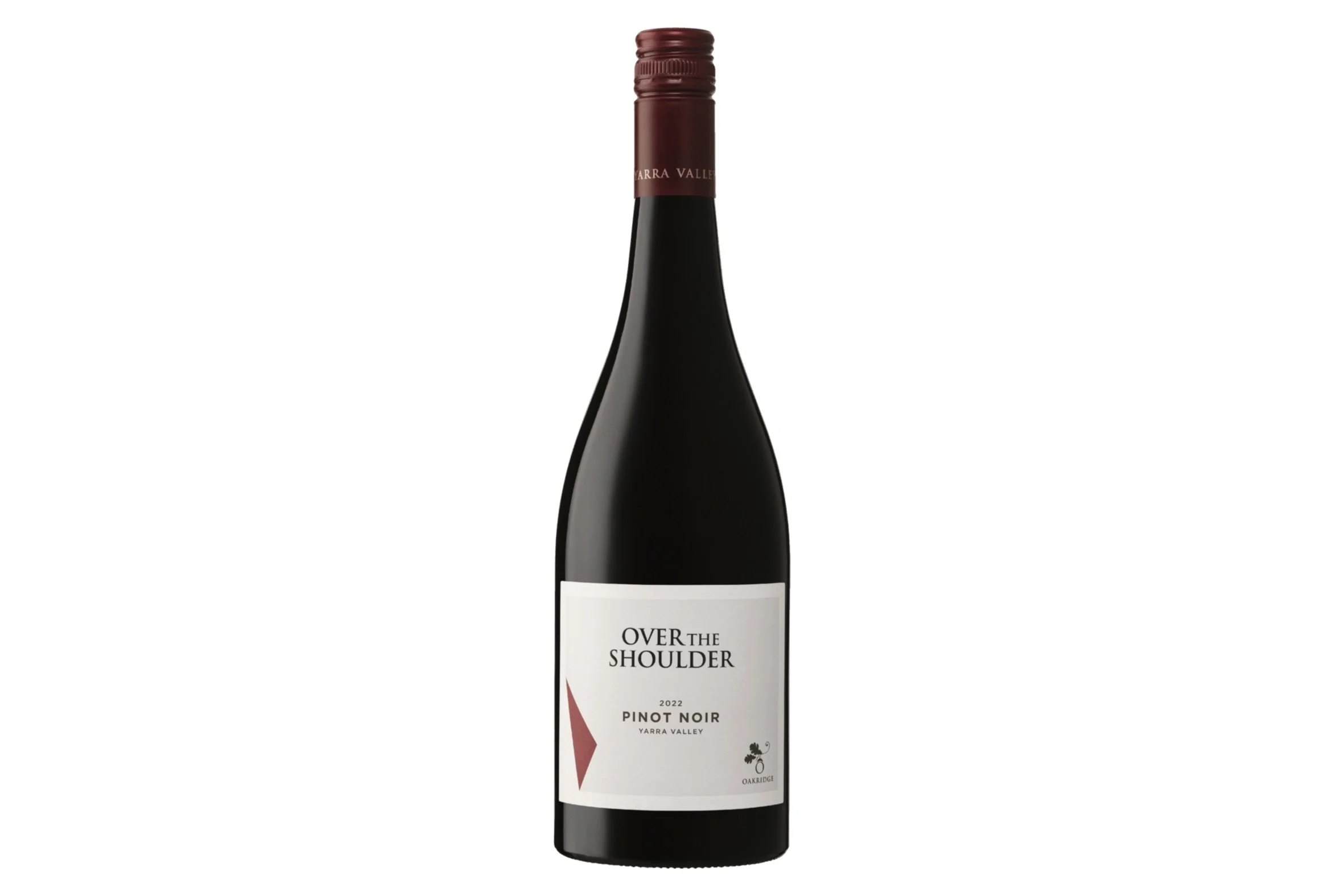 Bottle of Oakridge Over the Shoulder Pinot Noir 2025.