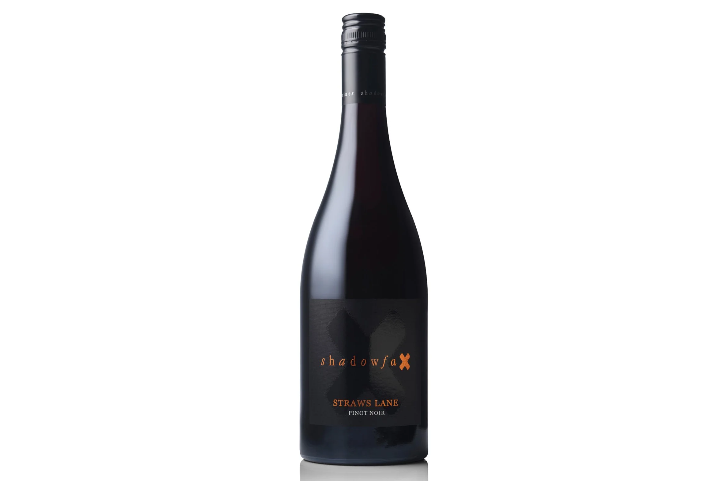 Bottle of Shadowfax Straws Lane Pinot Noir 2024.