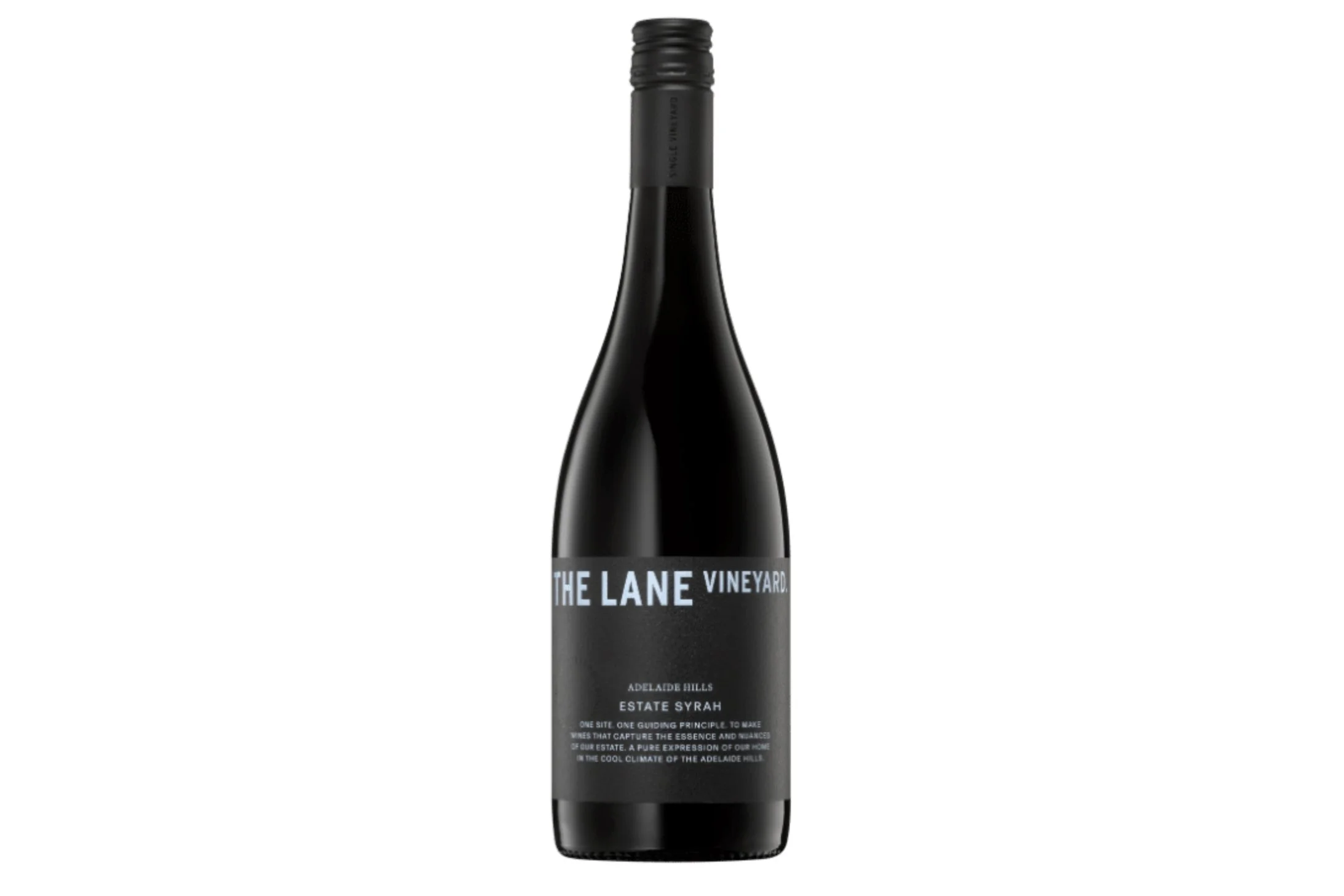 Bottle of The Lane Vineyard Estate Syrah 2022.