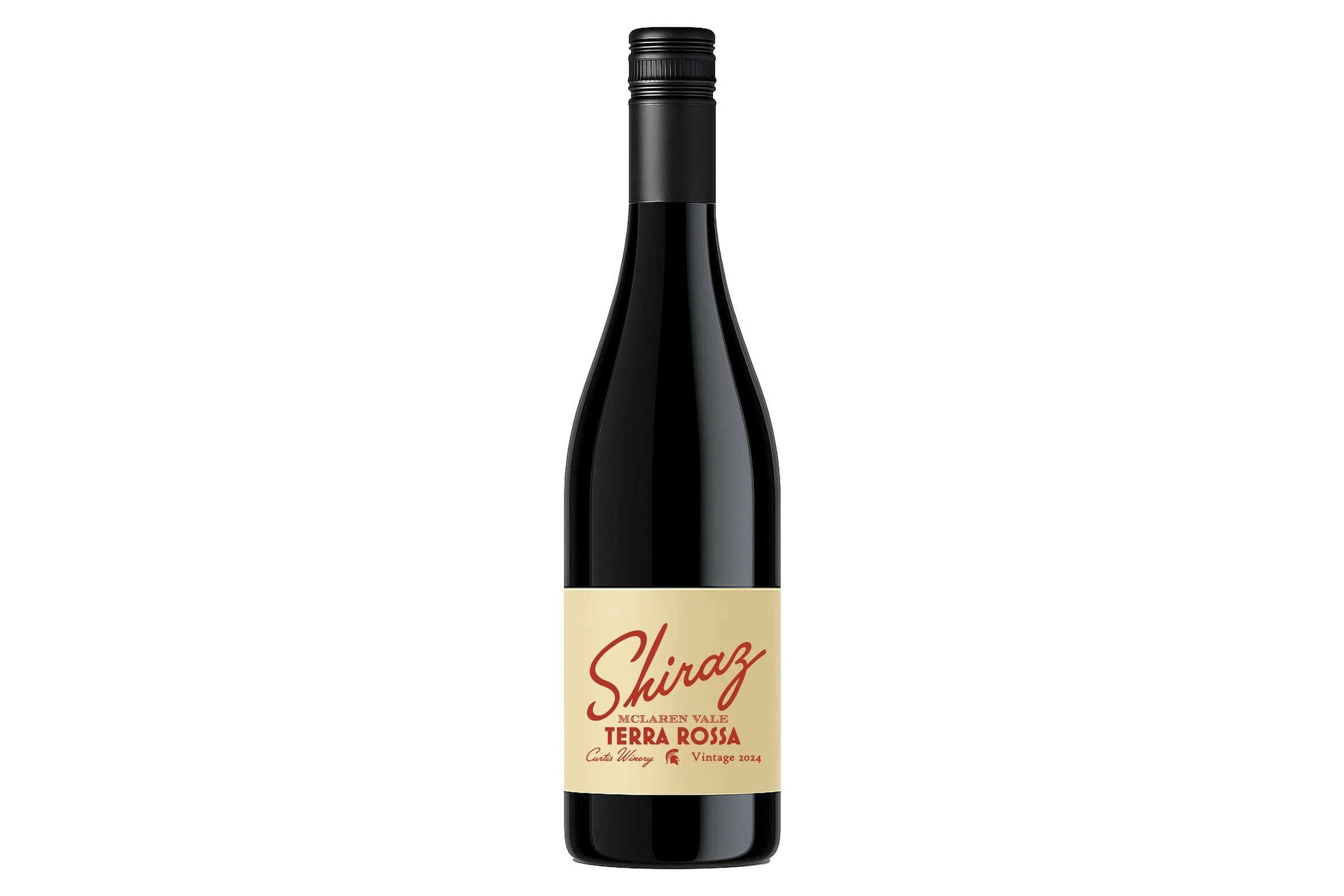 Bottle of Curtis Winery Terra Rossa Shiraz 2025.