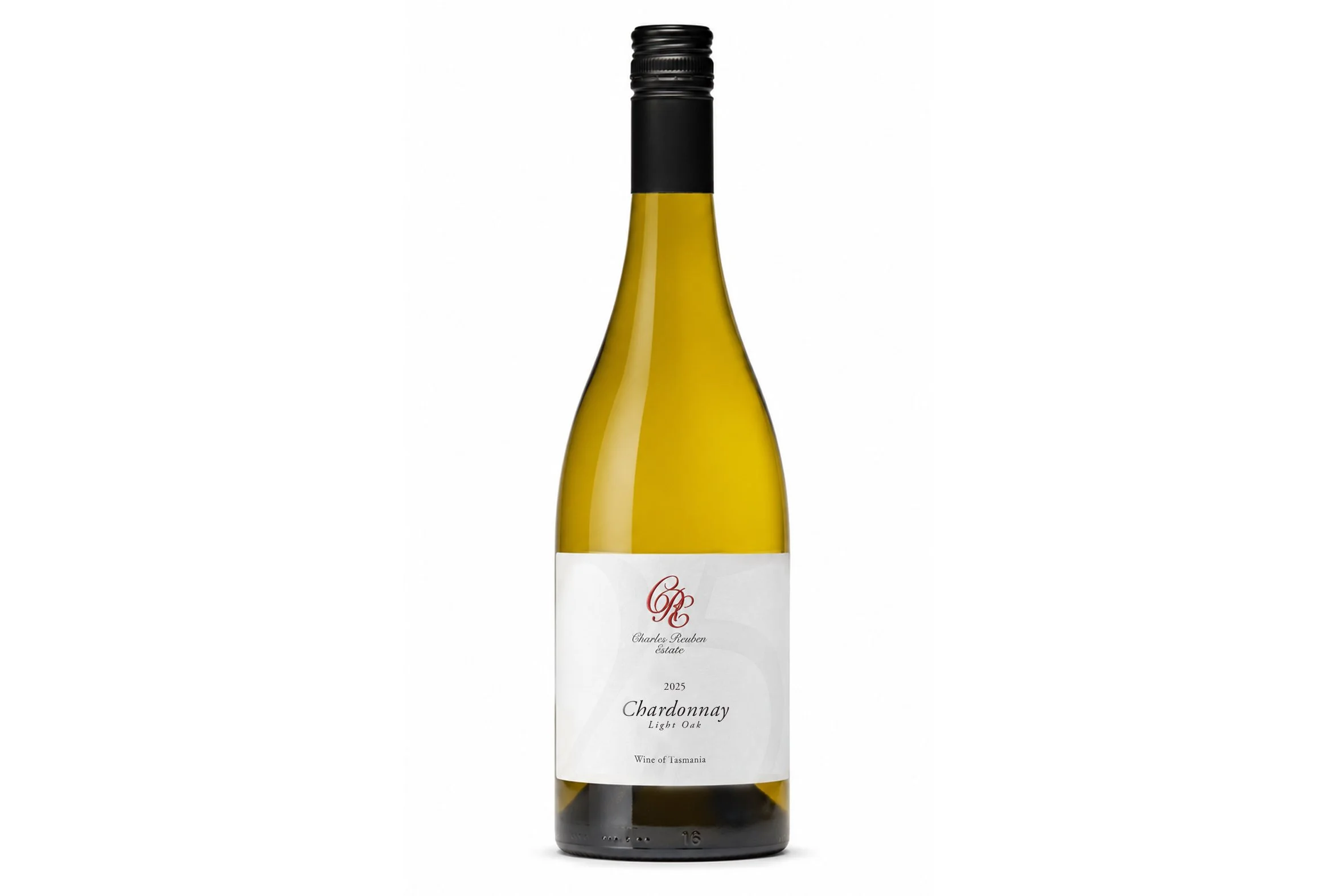 Bottle of Charles Reuben Estate Light Oak Chardonnay 2025.