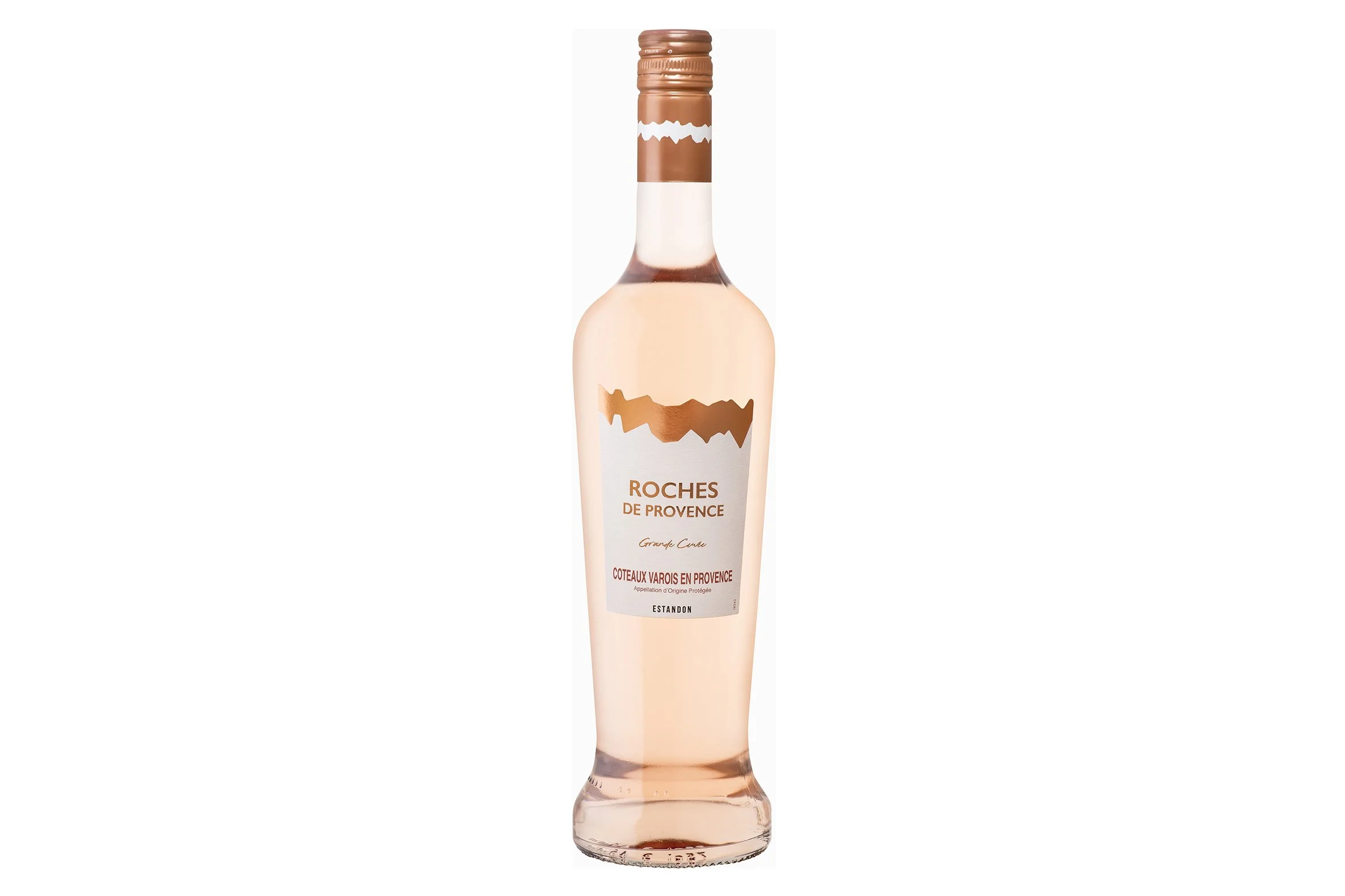 Bottle of Roches de Provence Rose 2025.