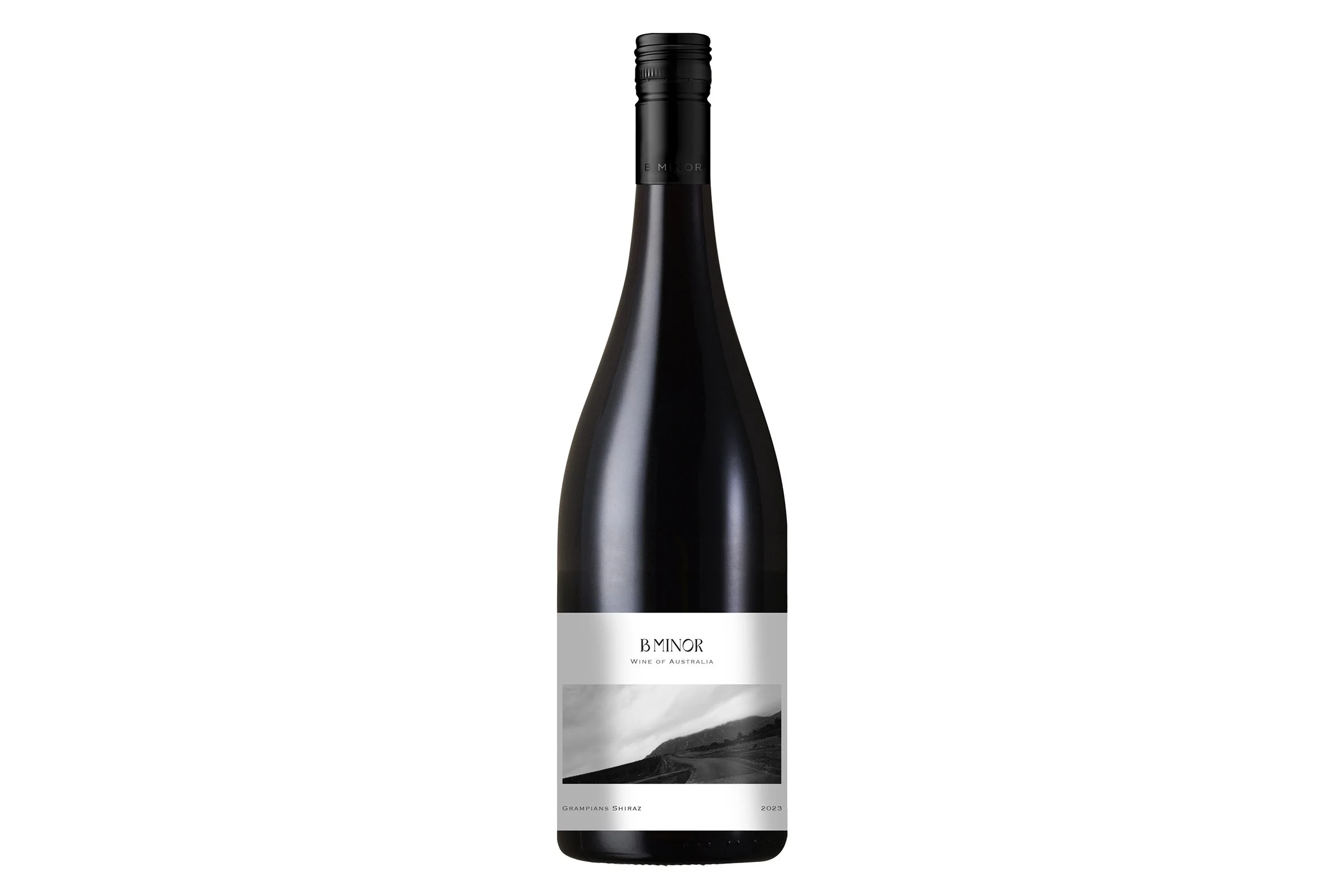 Bottle of B Minor Grampians Shiraz 2023.