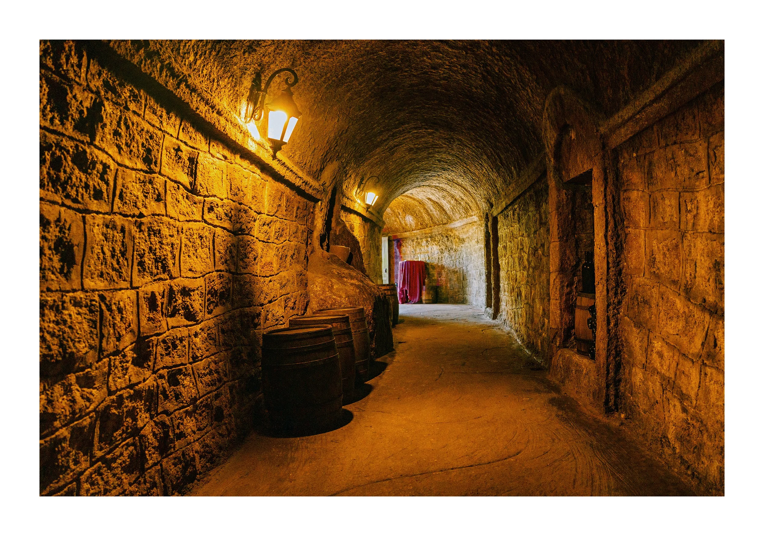 A tunnel at the Debay Wine Cellar near Danang in Vietnam.
