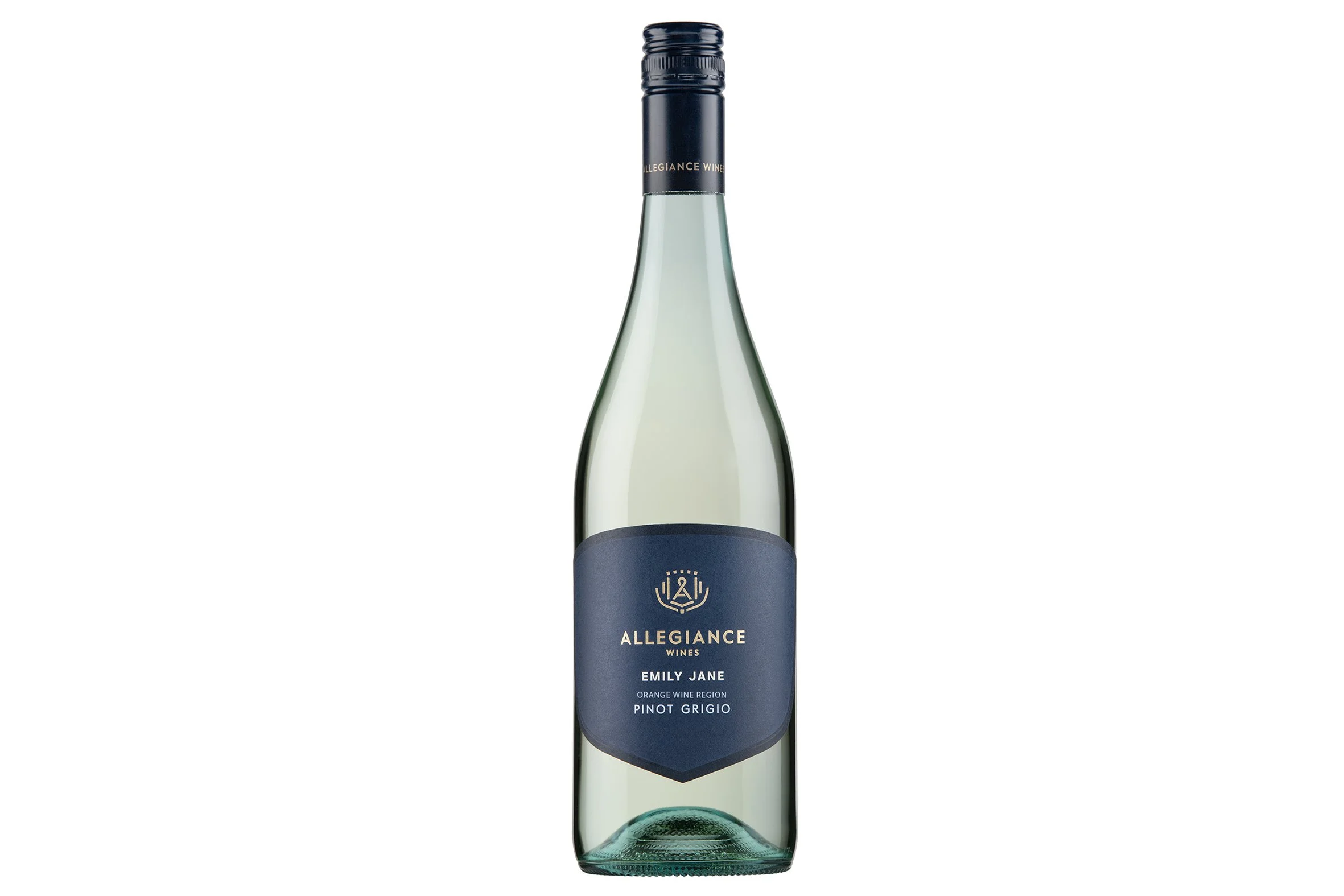 Bottle of Allegiance Wines Emily Jane Pinot Grigio 2026.