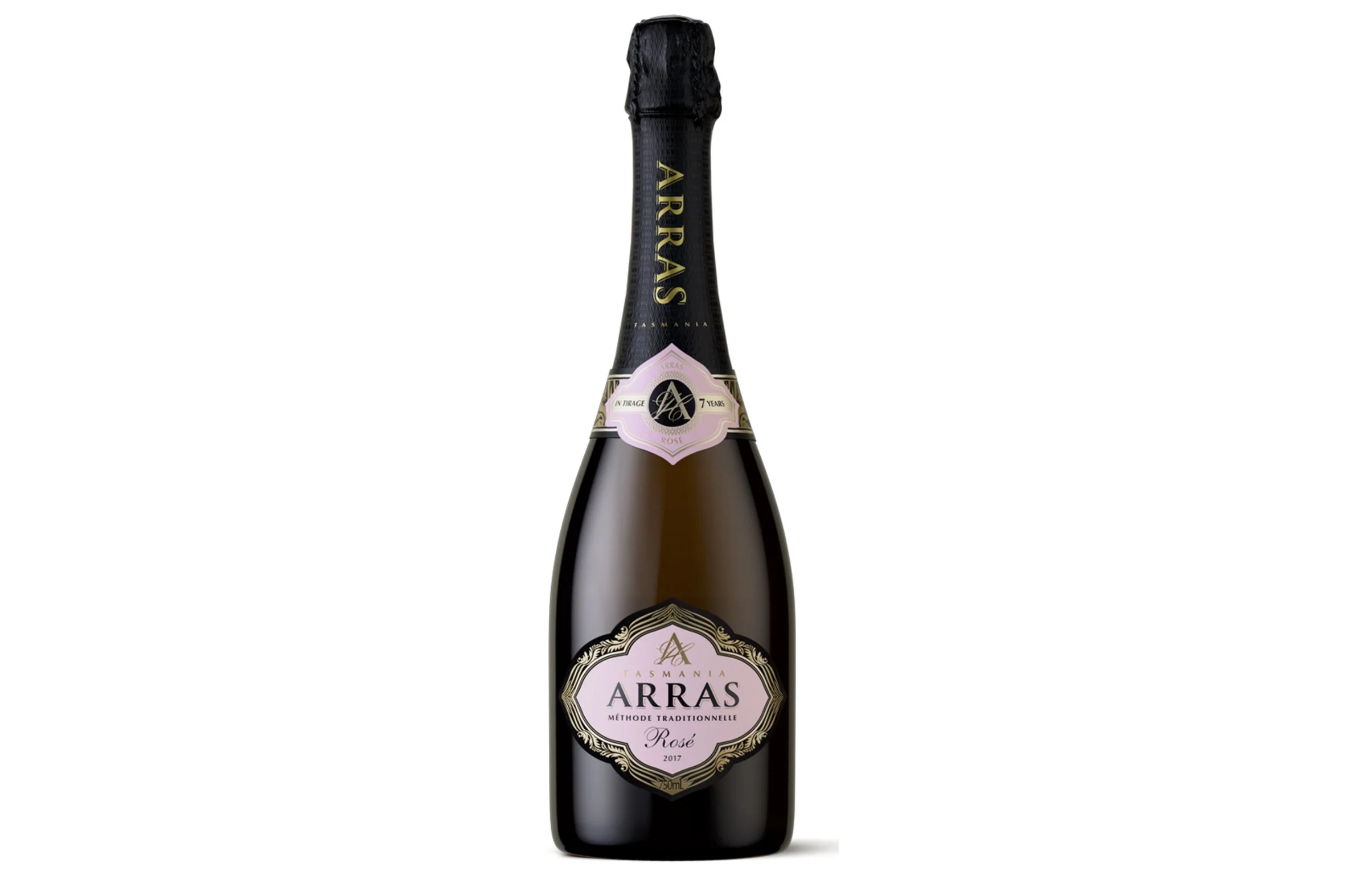Bottle of House of Arras Rosé 2017.