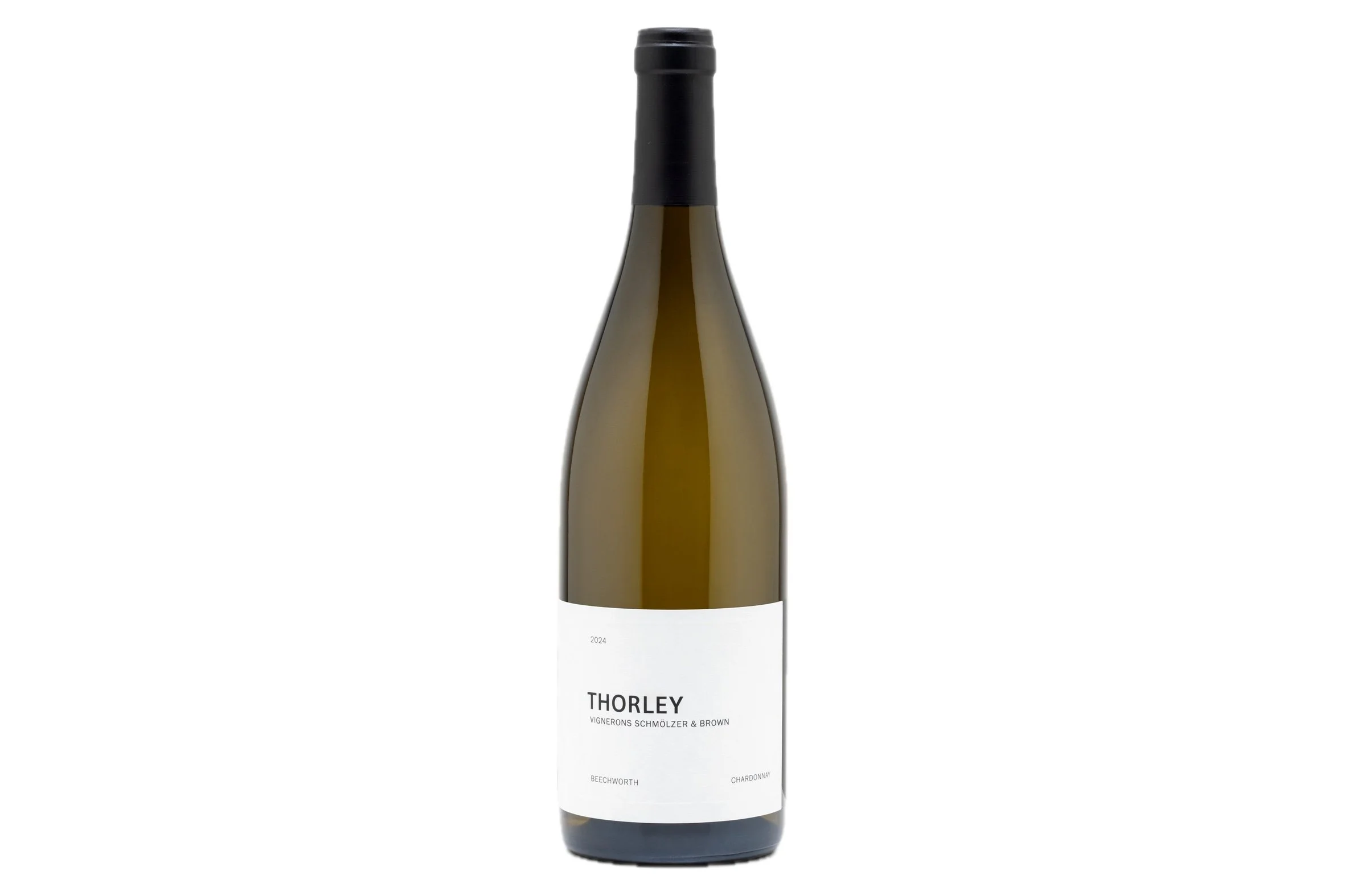Bottle off Vignerons Schmölzer & Brown Thorley Chardonnay 2024.