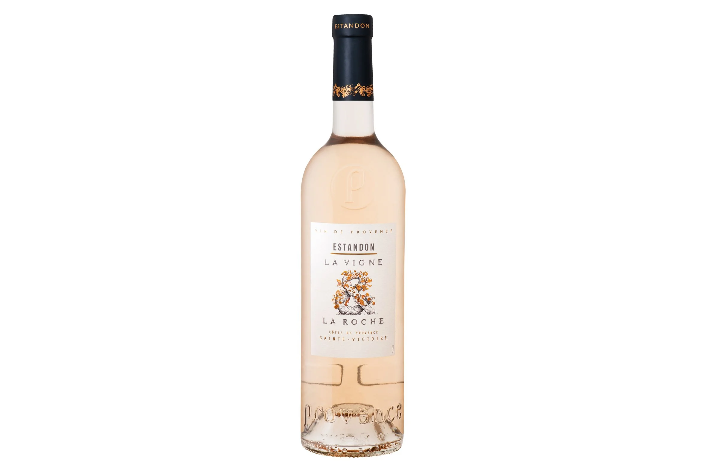 Bottle of La Vigne & La Roche Cotes de Provence Cru Sainte-Victoire Rosé 2025.