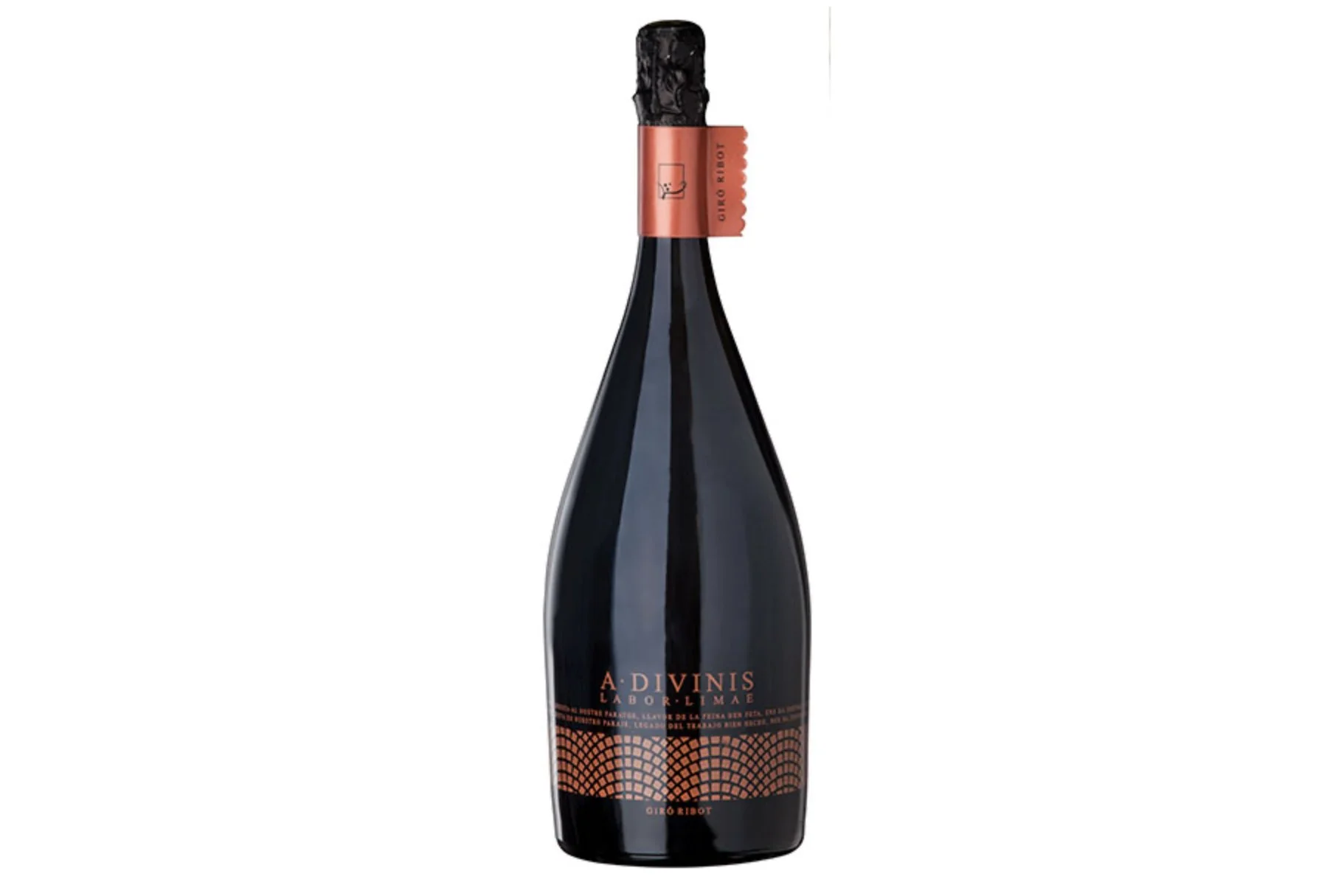 Bottle of Giro Ribot a Divinis Brut Nature Reserva 2016.