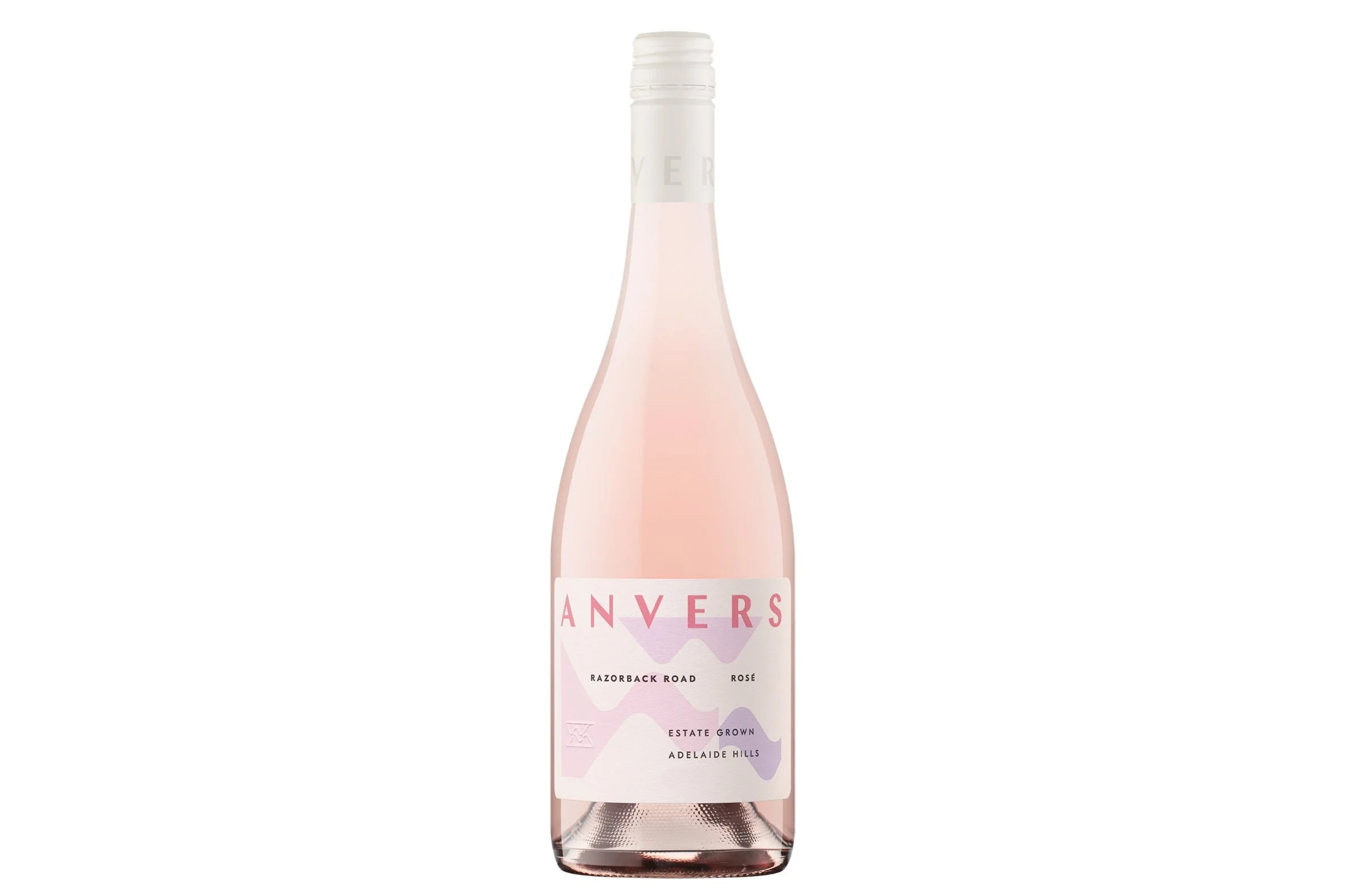 Bottle of Anvers Razorback Road Rosé 2025.