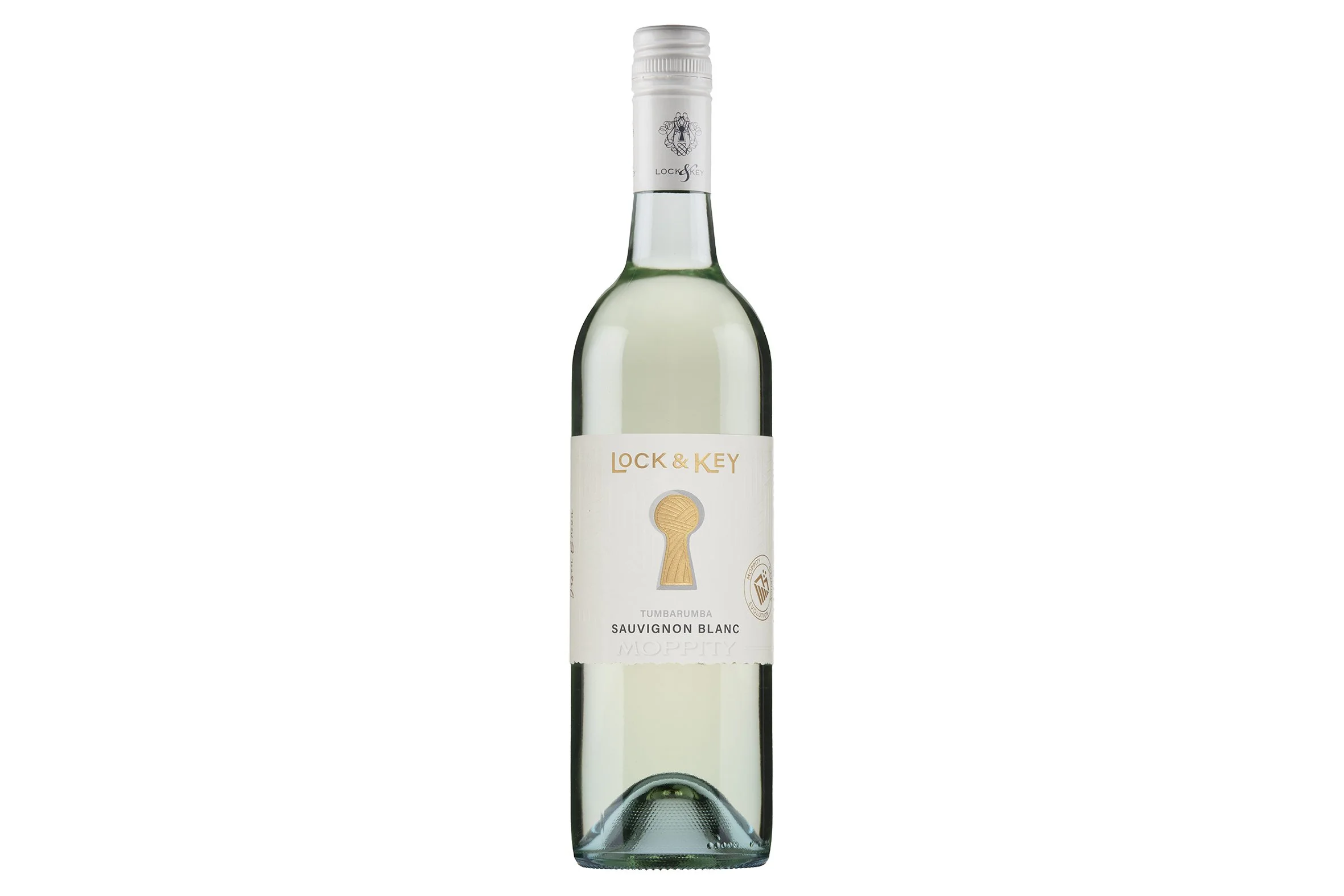 Bottle of Moppity Lock & Key Sauvignon Blanc 2025.