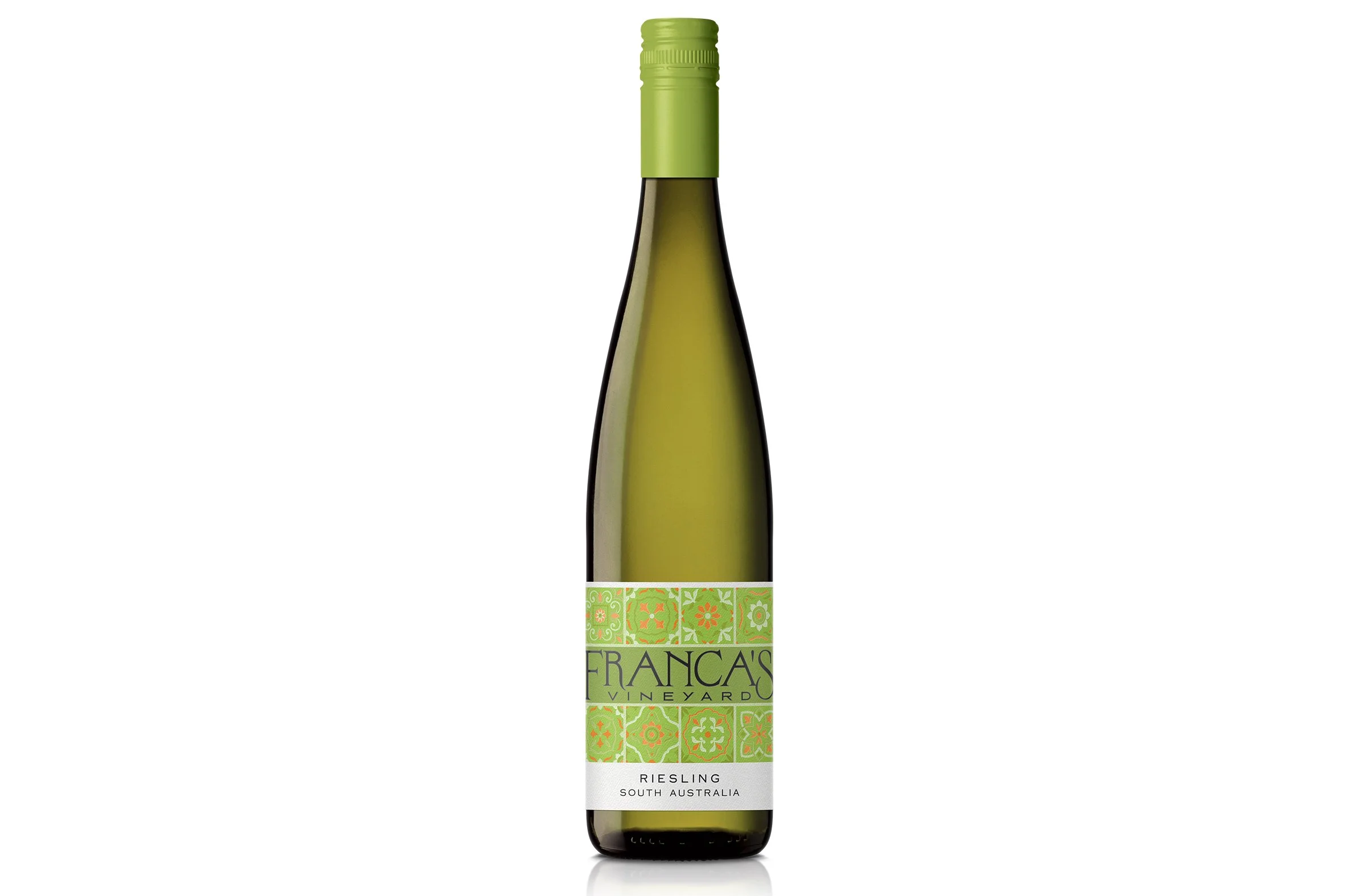 Bottle of Franca’s Vineyard Riesling 2026.