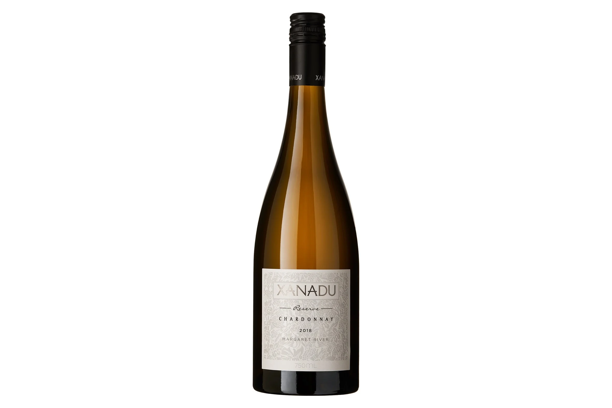 Bottle of Xanadu Reserve Chardonnay 2018.