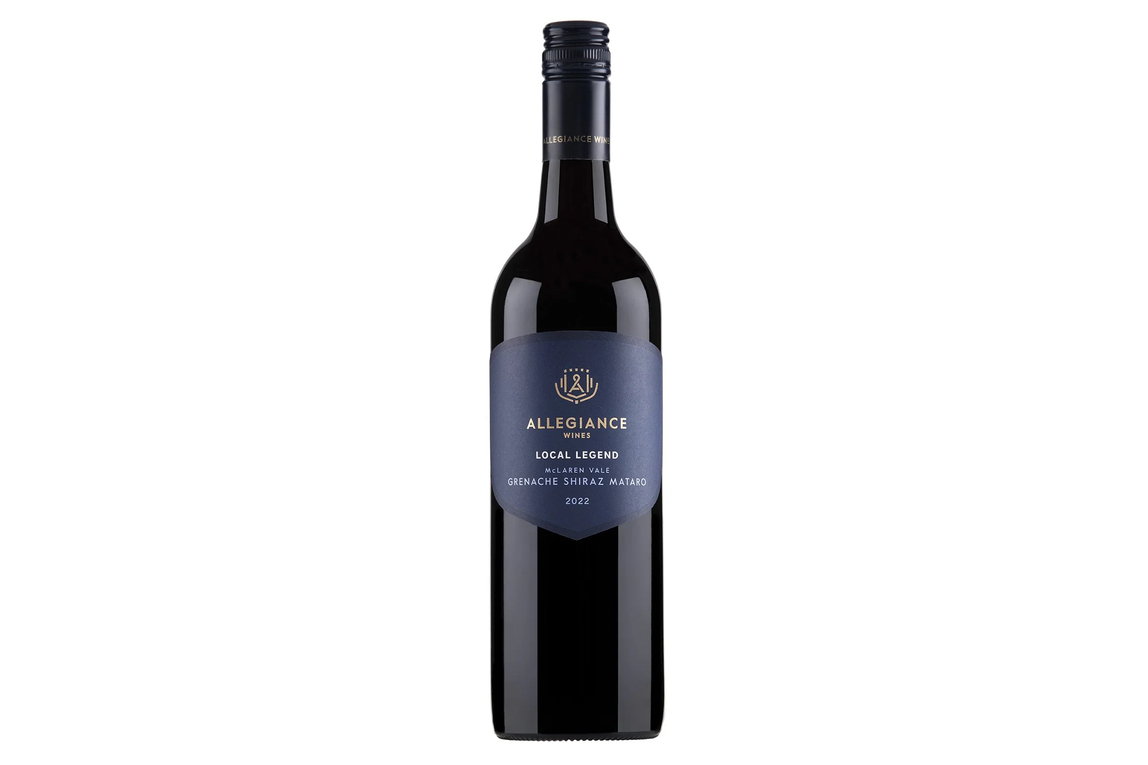 Bottle of Allegiance Wines Local Legend McLaren Vale GSM 2022.