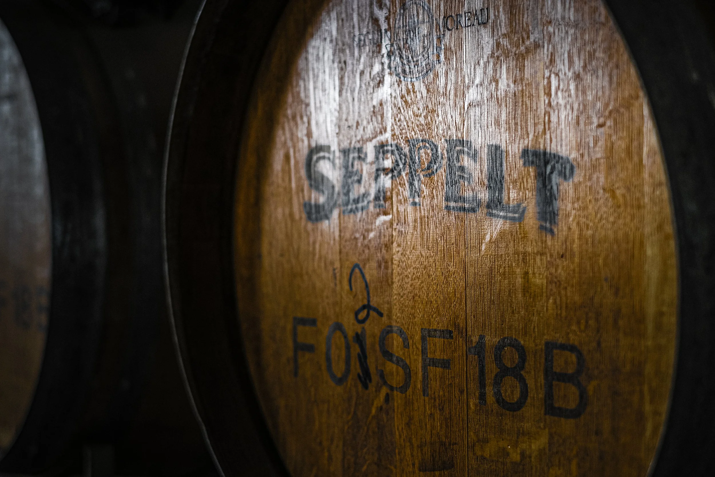 Wooden wine casks at the Seppelt Great Western winery.