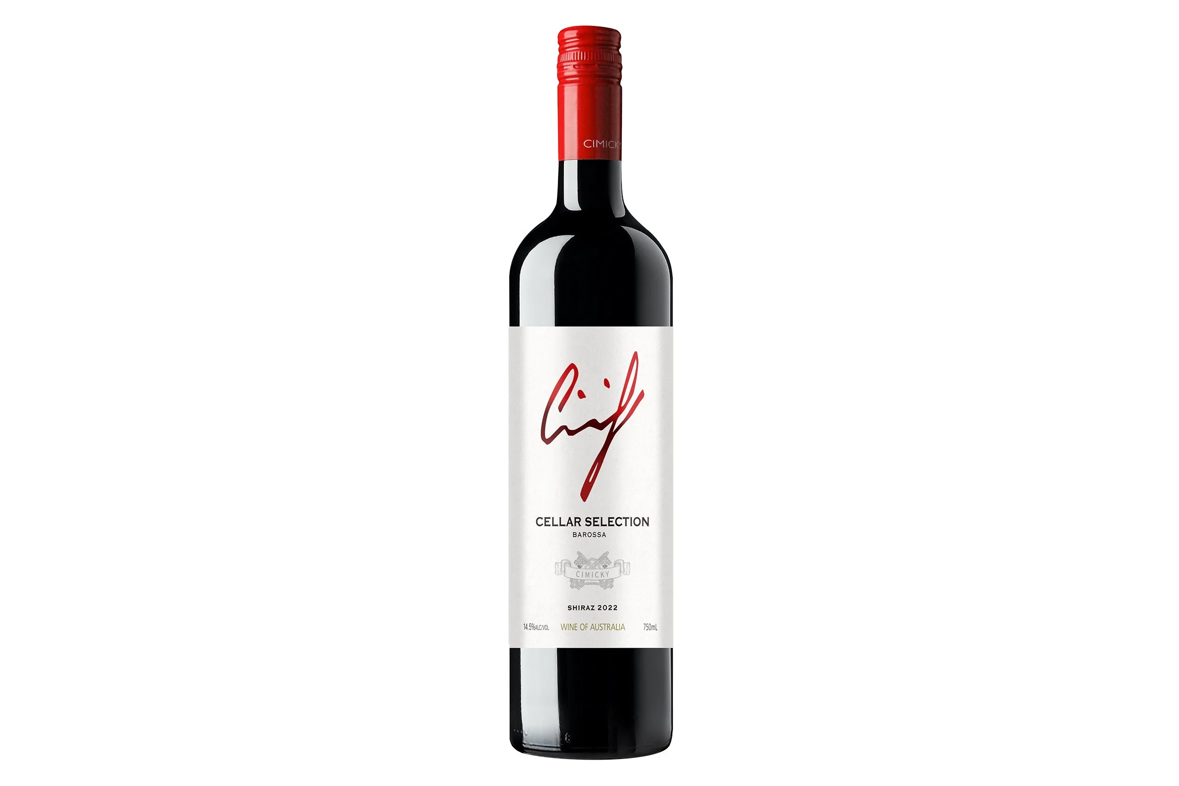 Bottle of Cimicky Cellar Selection Shiraz 2022.