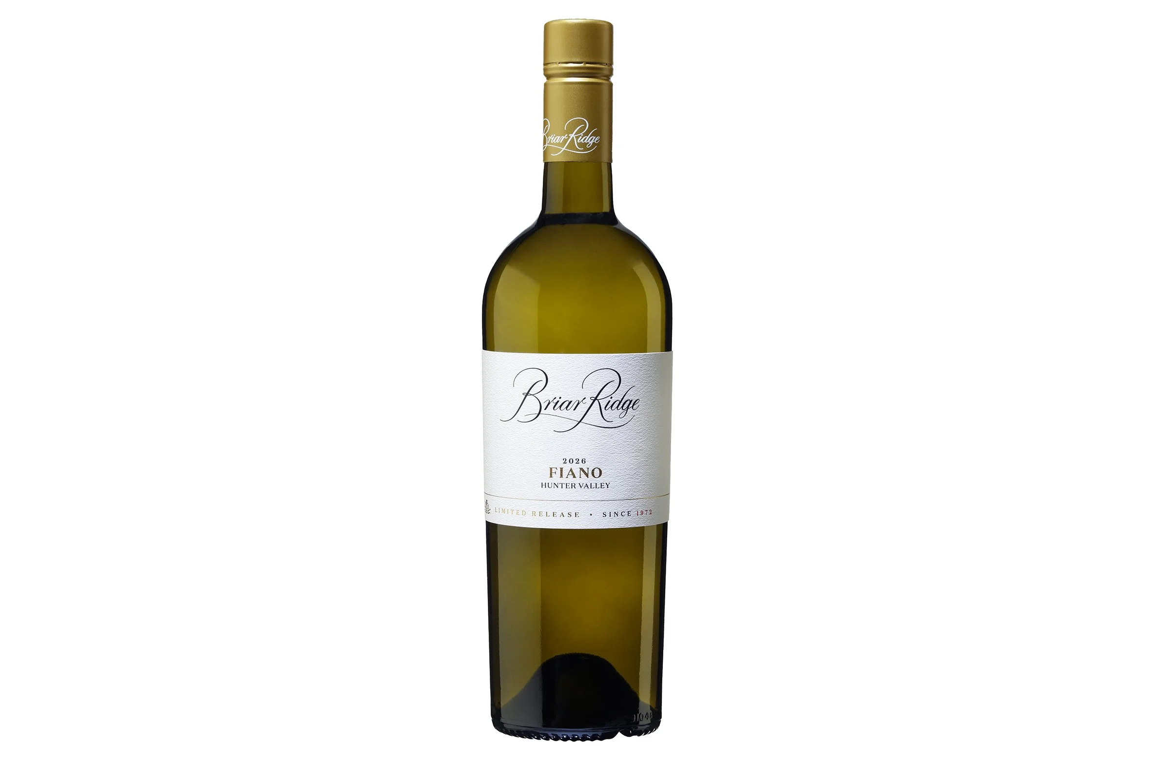 Bottle of Briar Ridge Hunter Valley Fiano 2026.