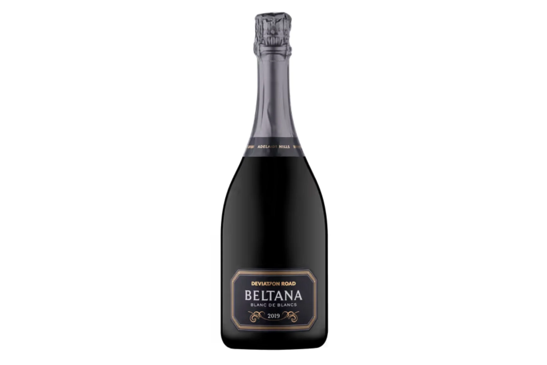 Bottle of Deviation Road Beltana Blanc de Blancs 2019.