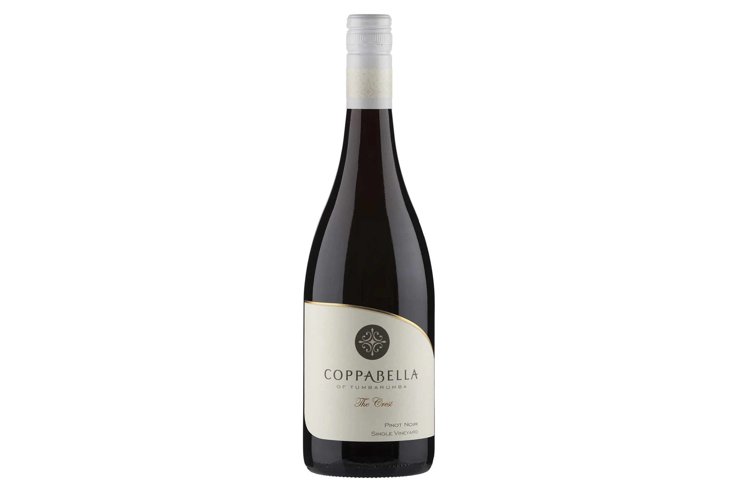 Bottle of Coppabella The Crest Pinot Noir 2022.