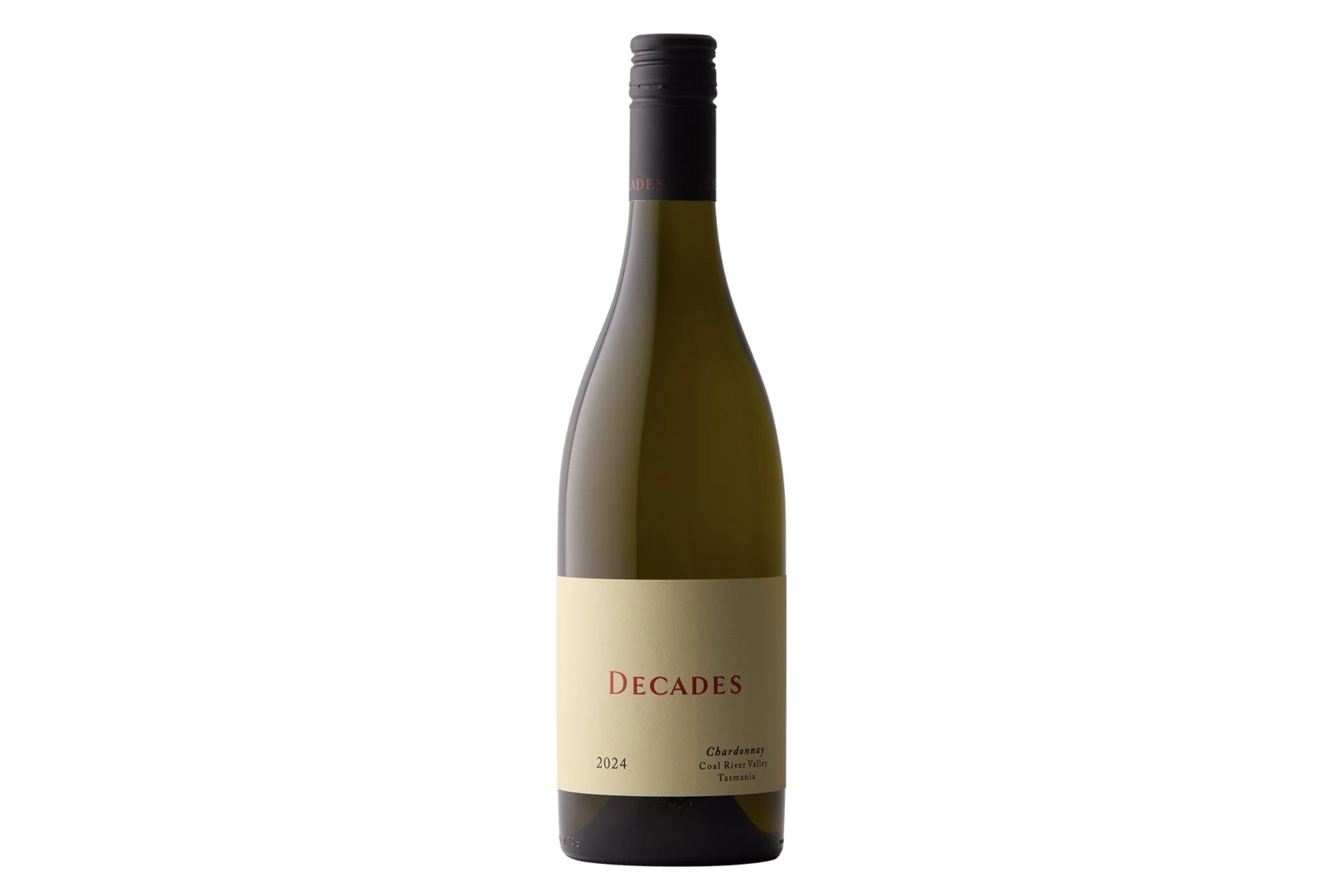 Bottle of Flamsteed's Decades Chardonnay 2024.