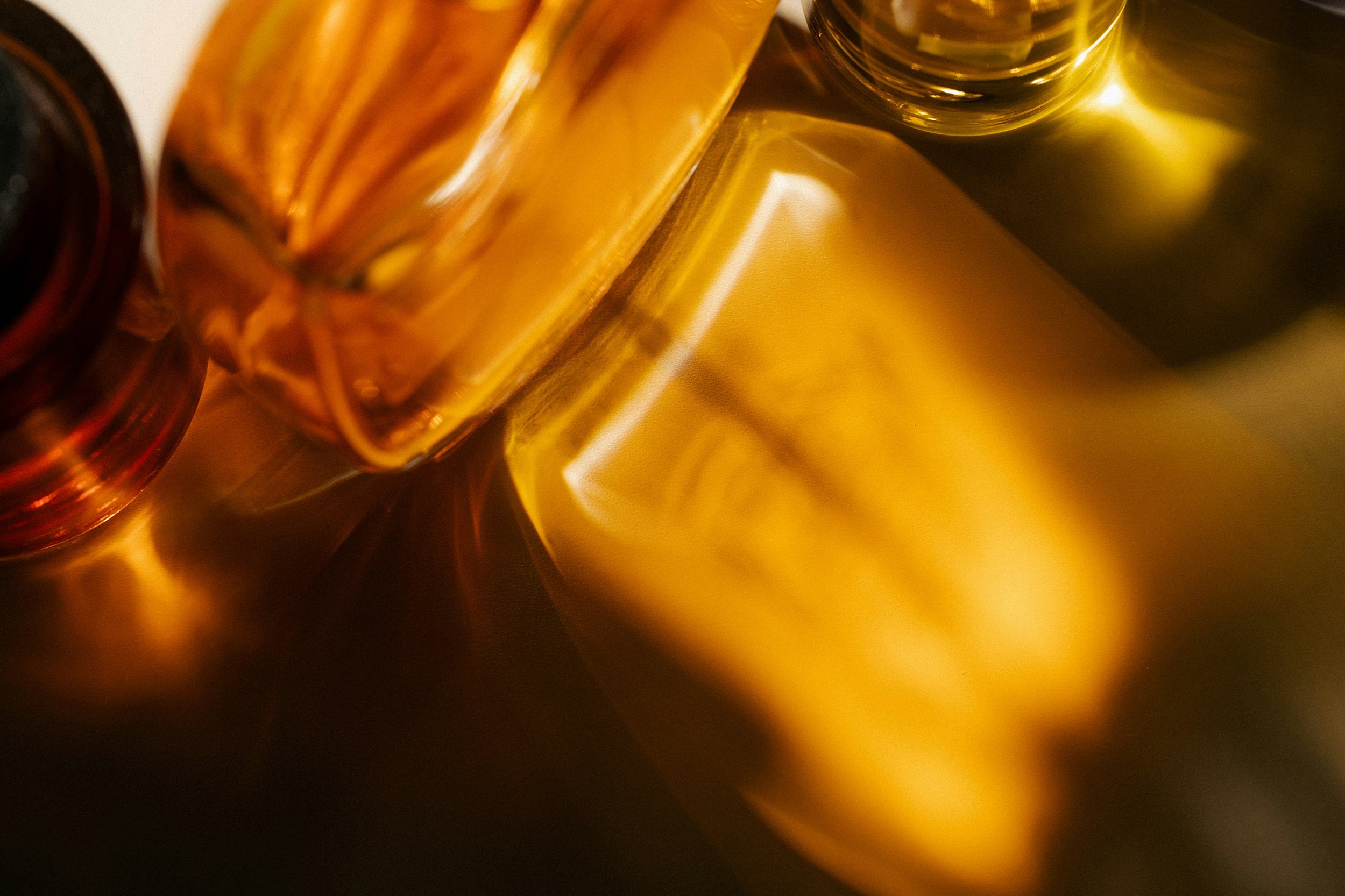 Whisky in a glass in a creative, hazy mood.