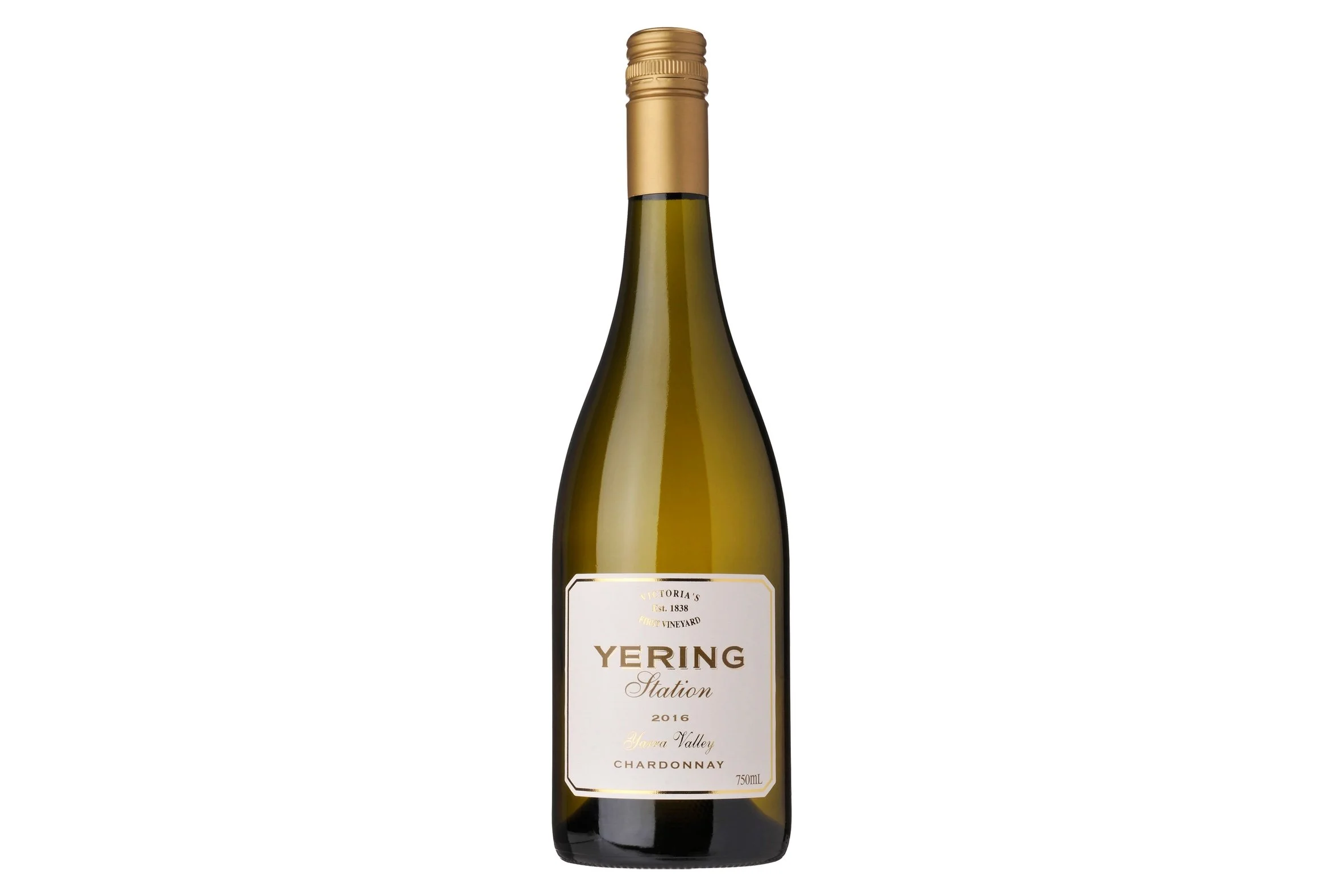 Bottle of Yering Station Chardonnay 2016.