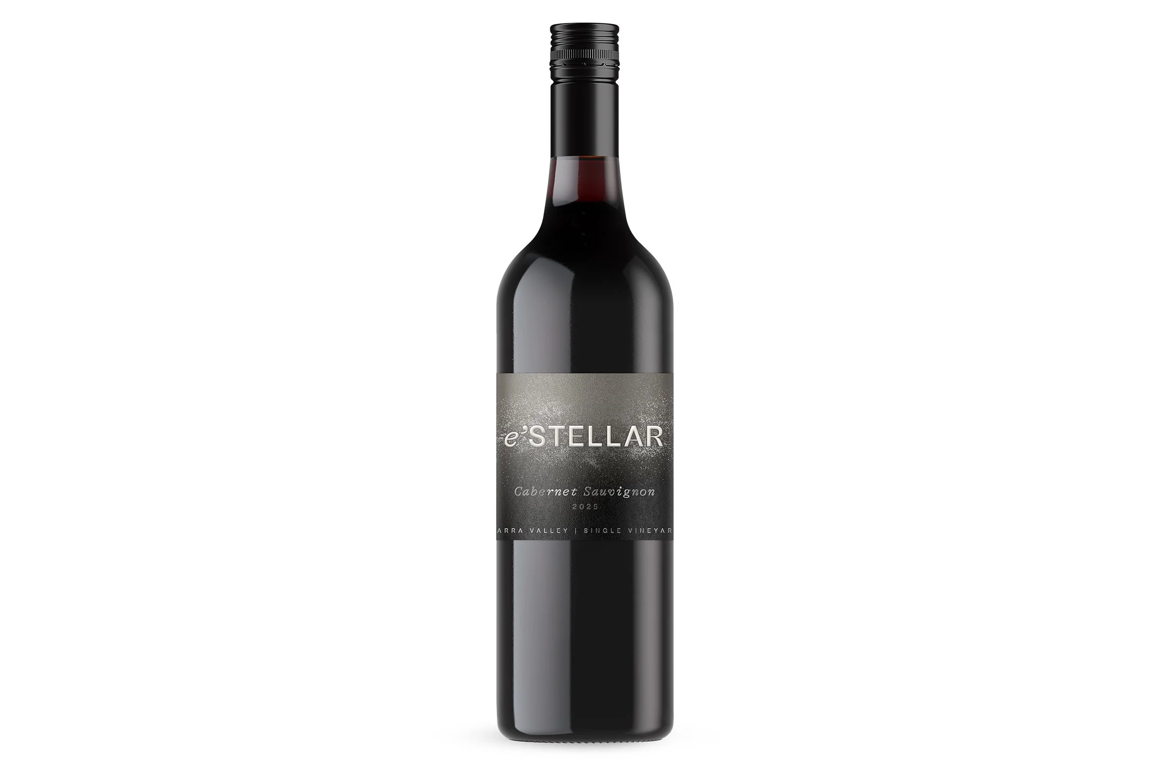 Bottle of e’Stellar Estate Yarra Valley Cabernet Sauvignon 2025.