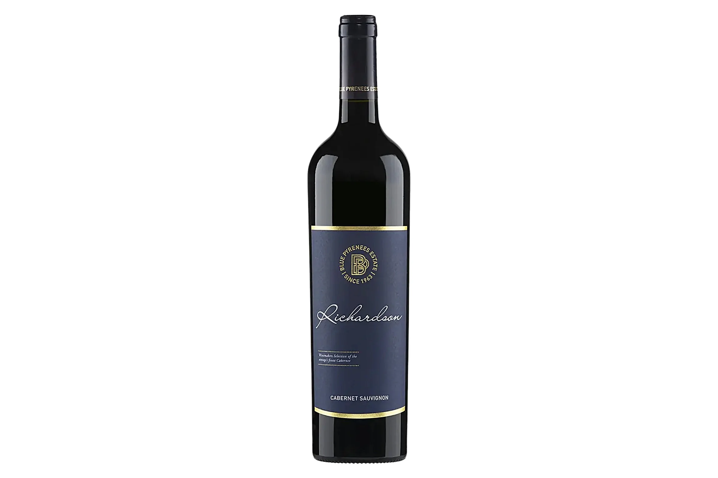 Bottle of Blue Pyrenees Estate Richardson Cabernet Sauvignon 2022.