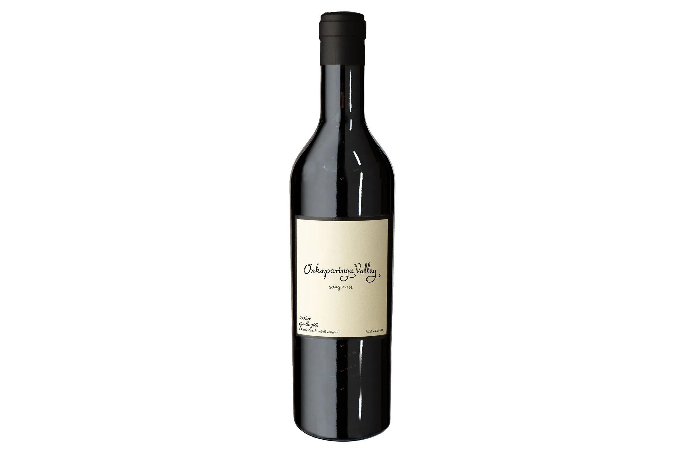 Bottle of Gentle Folk Onkaparinga Sangiovese 2024.