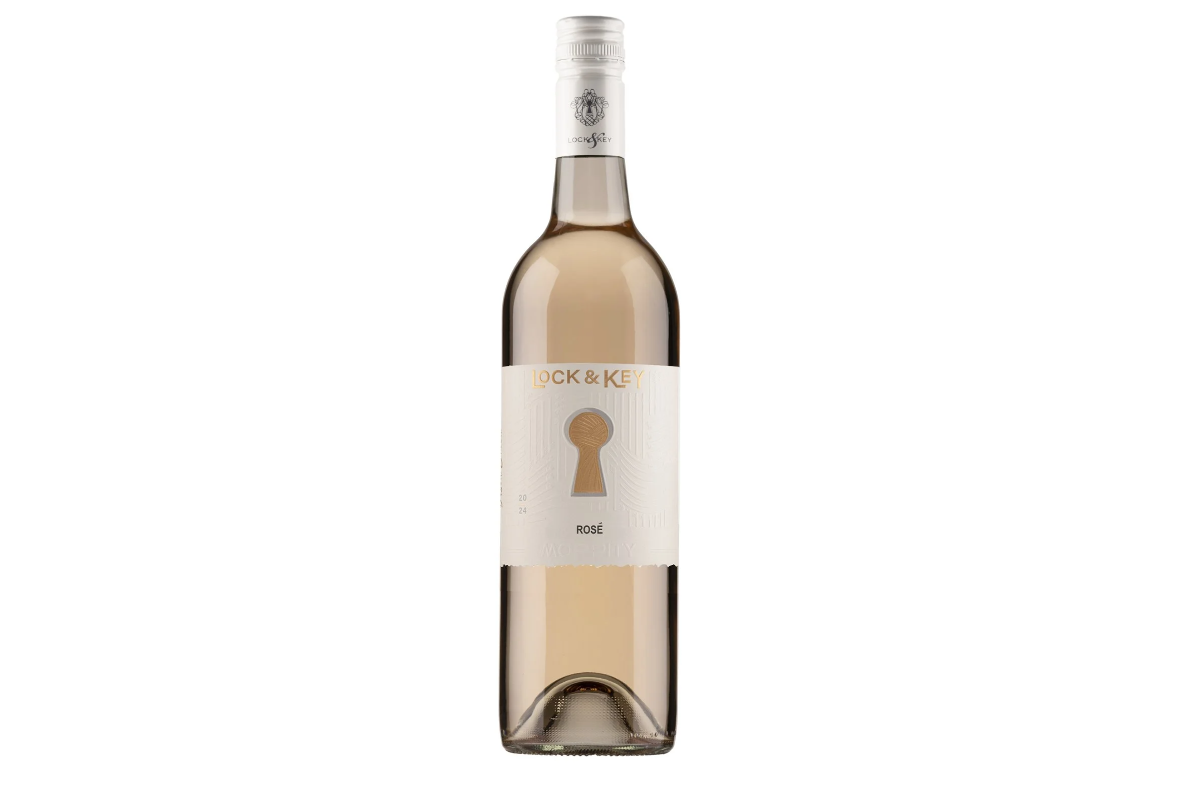 Bottle of Moppity Lock & Key Rosé 2025.