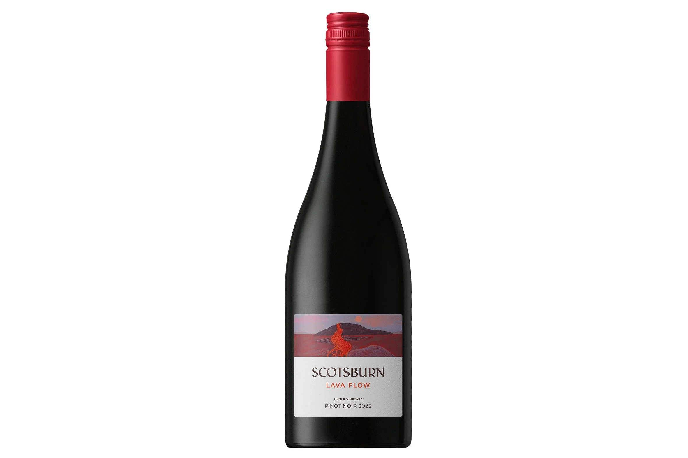 Bottle of Scotsburn Lava Flow Pinot Noir 2025.