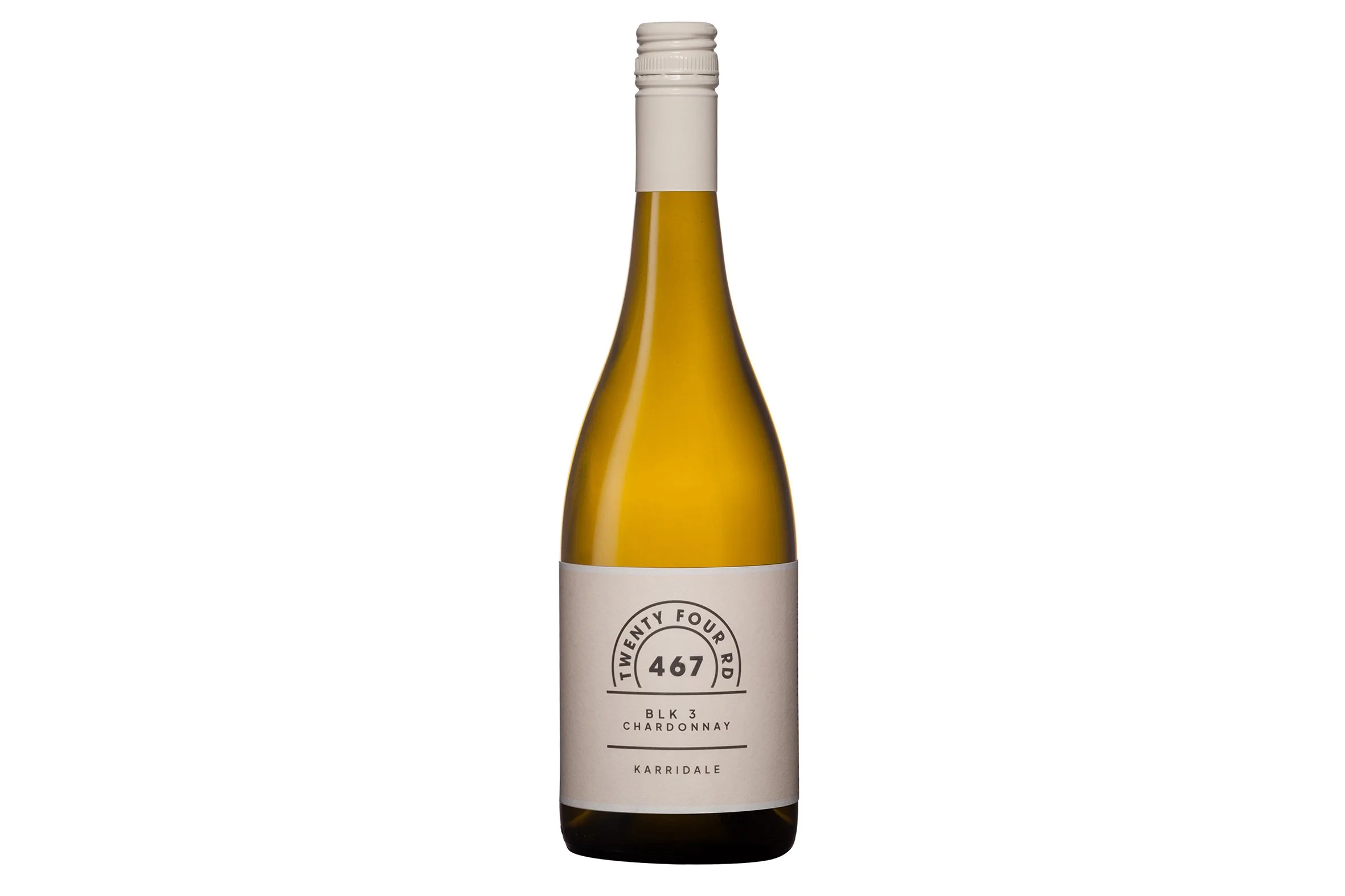 Bottle of 467 Twenty Four Rd Blk 3 Chardonnay 2022.