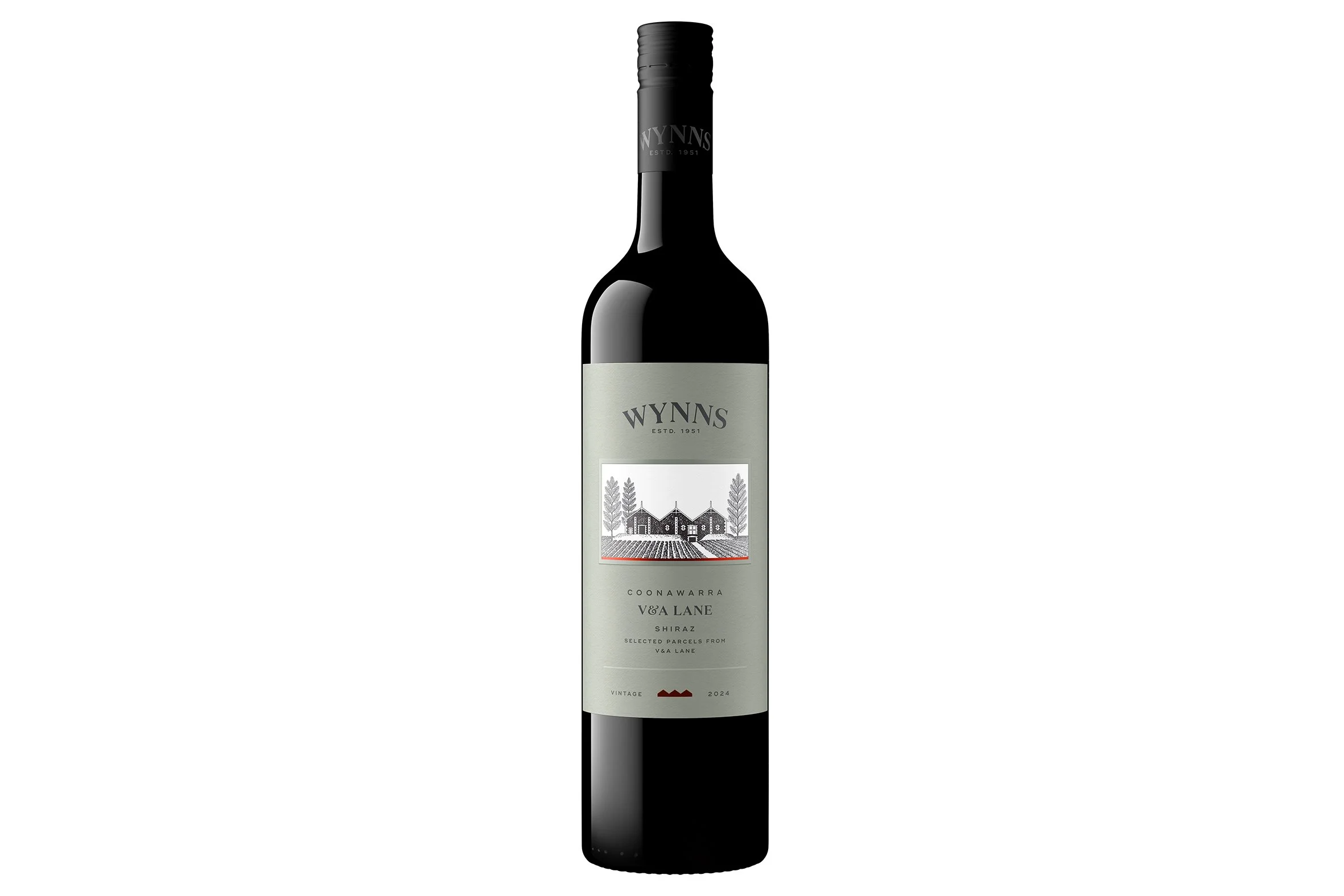 Bottle of Wynns V&A Lane Shiraz 2024.