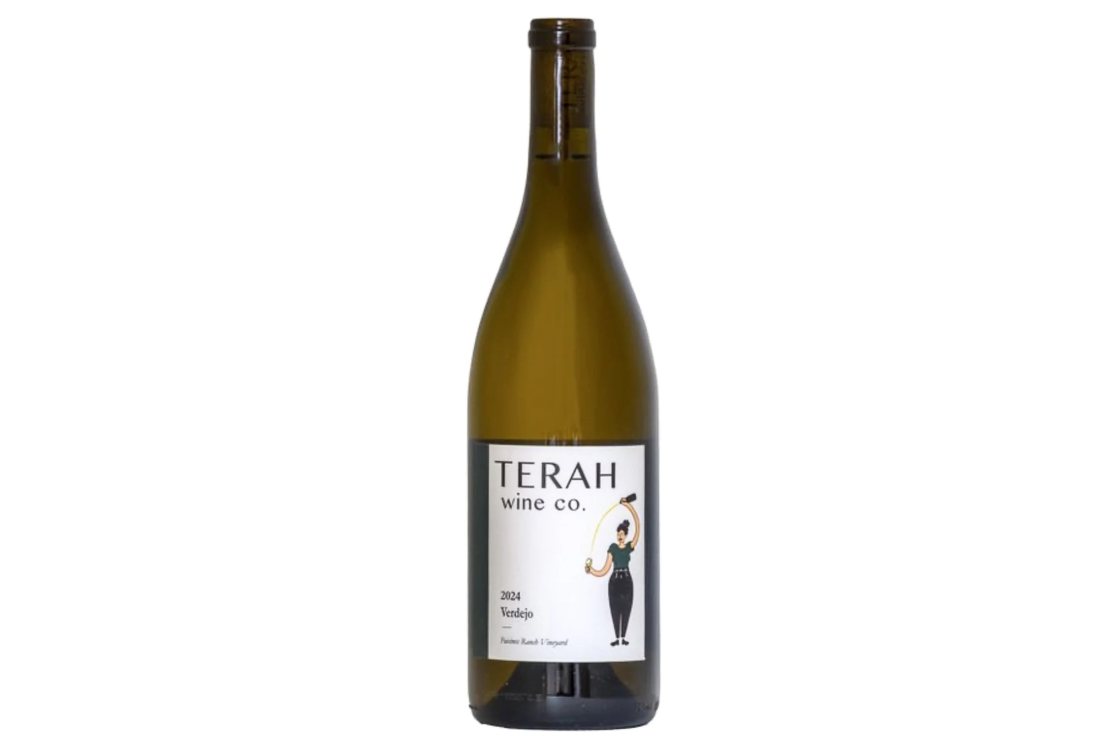 Bottle of Terah Wine Co Paicines Ranch Vineyard Verdejo 2023.