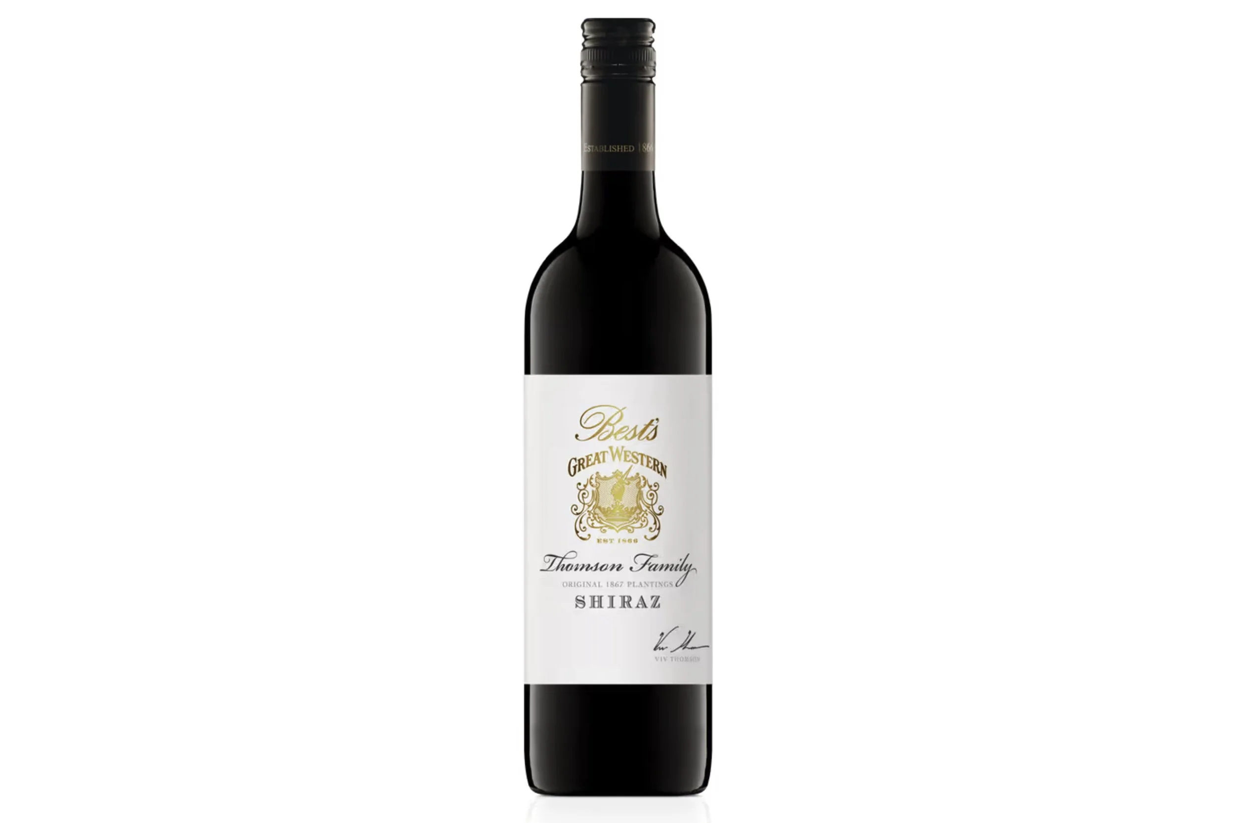 Bottle of Best’s Great Western Thomson Family Shiraz 2020.