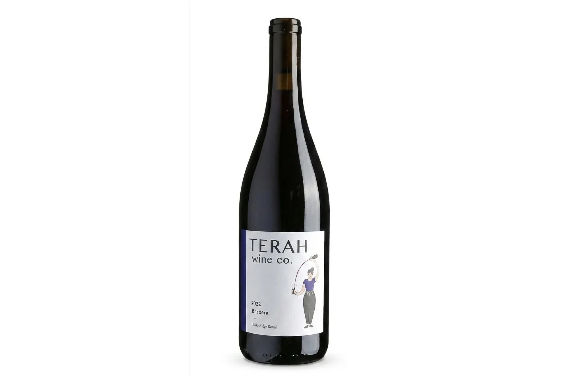 Bottle of Terah Wine Co Shake Ridge Ranch Barbera 2023.