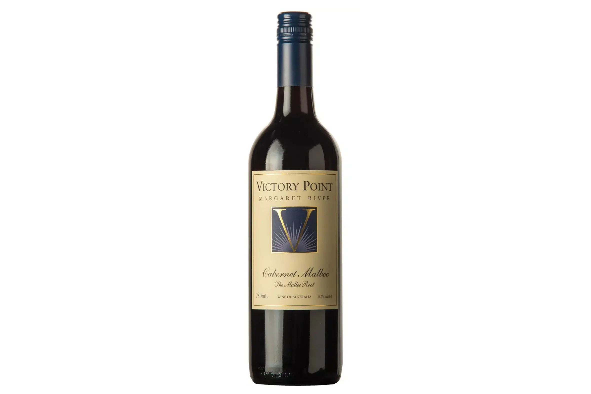 Bottle of Victory Point The Mallee Root Cabernet Malbec 2023.