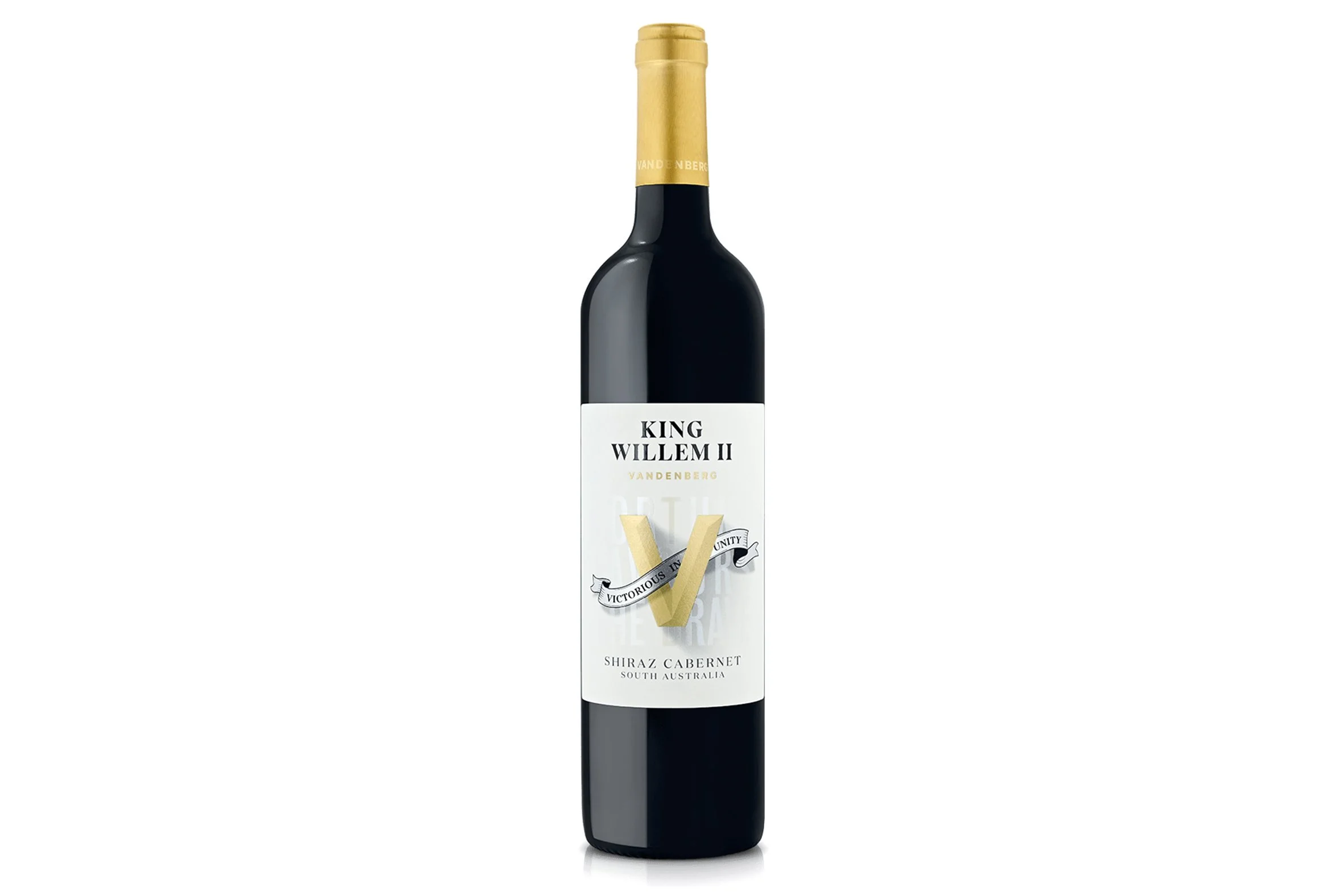 Bottle of Vandenberg King Willem II Shiraz Cabernet 2019.