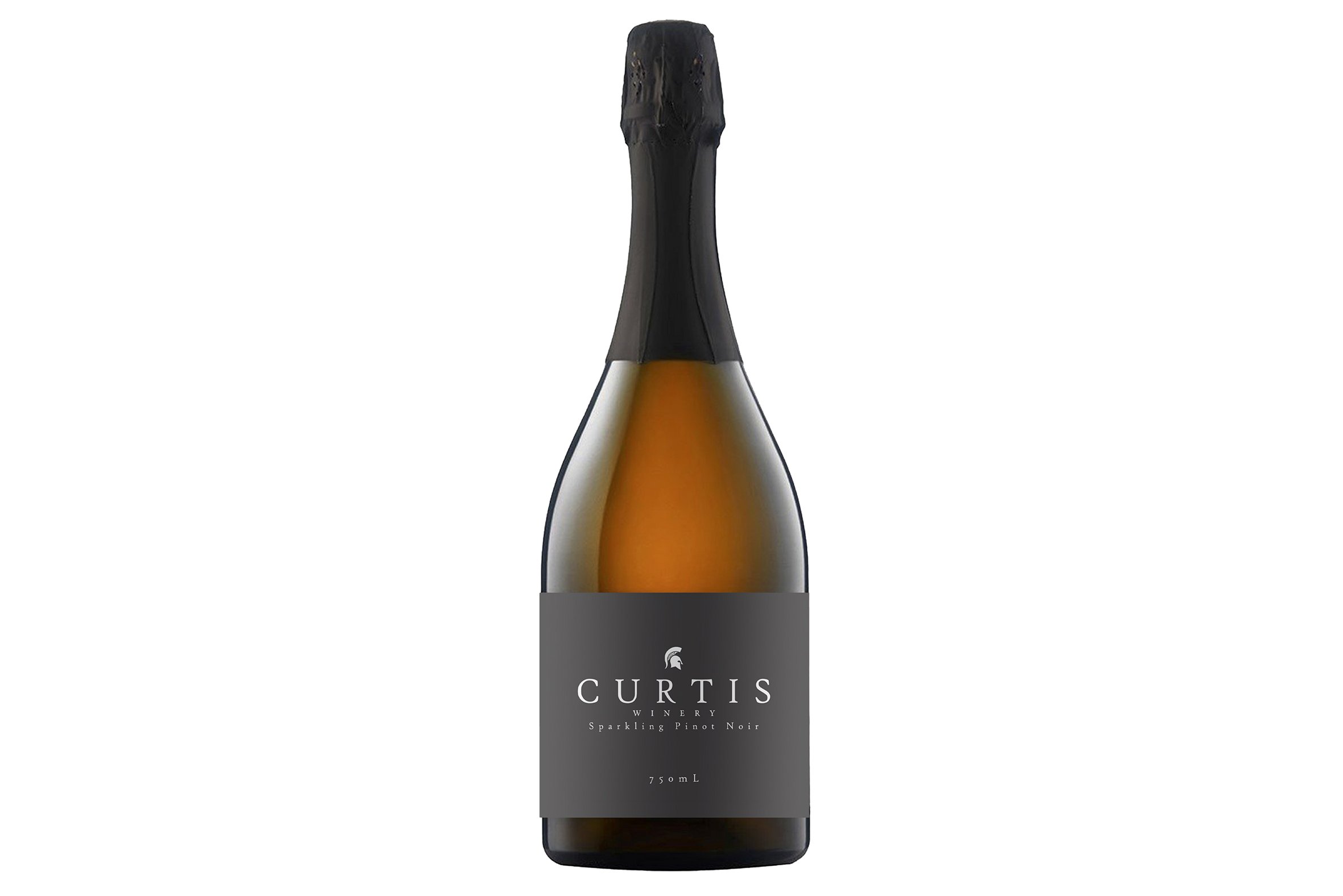 Bottle of Curtis Winery Sparkling Pinot Noir Rosé NV.