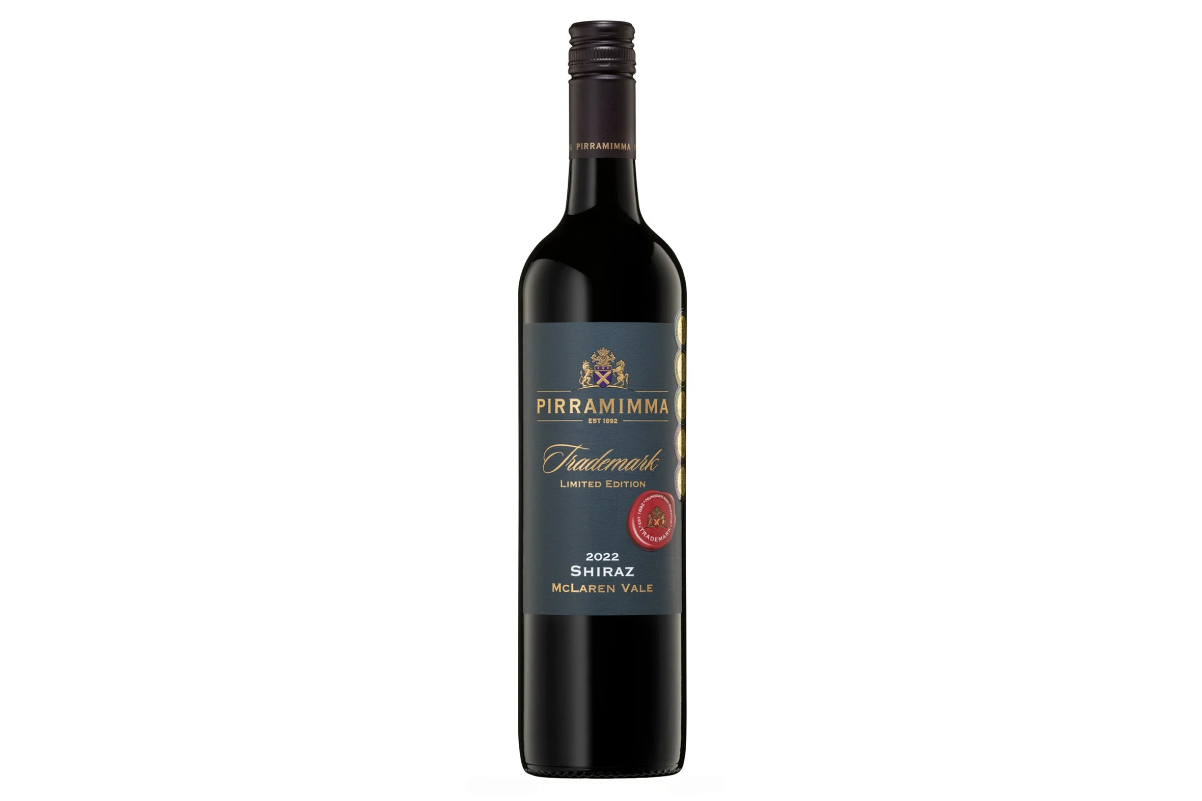 Bottle of Pirramimma Trademark Limited Edition Shiraz 2023.